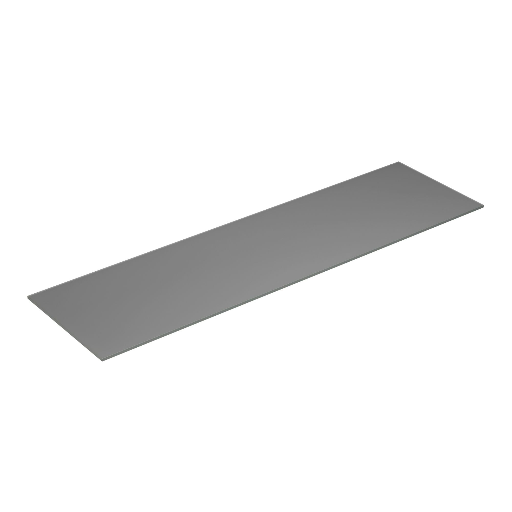 Dansani Calidris Form Topplate B40-232xH1xD50cm Lys grå matt / 180cm Dansani Benkeplate bad DA-630818002