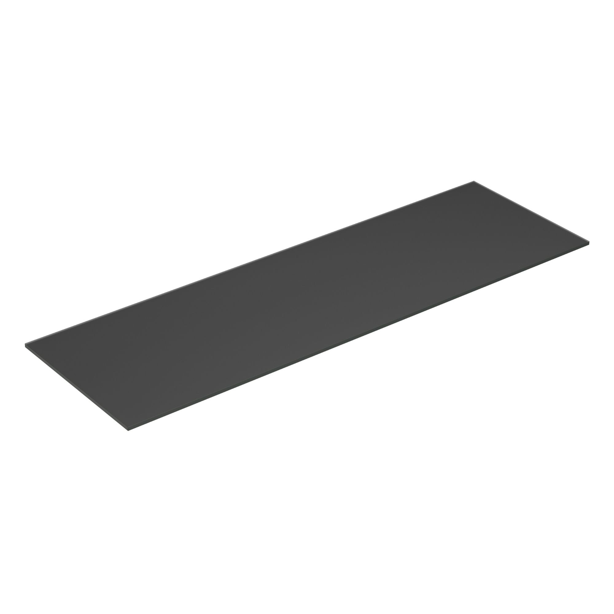 Dansani Calidris Form Topplate B40-232xH1xD50cm Mørk grå matt / 160cm Dansani Benkeplate bad DA-630816007