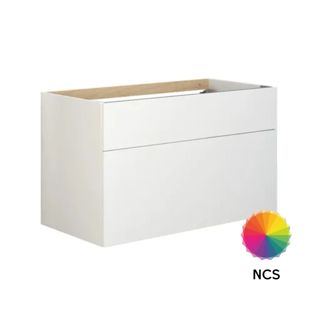 Dansani Calidris Glatt Servantskap D50cm 2 skuff ekstra høy underskuff NCS farge / 100cm Dansani Servantskap DA-C28-1099