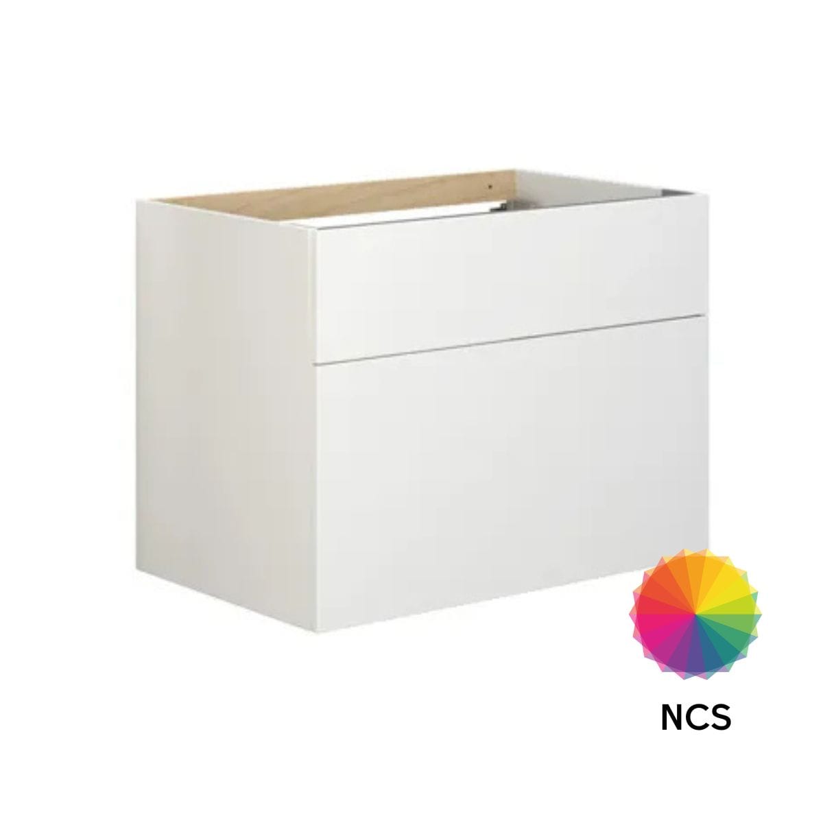 Dansani Calidris Glatt Servantskap D50cm 2 skuff ekstra høy underskuff NCS farge / 80cm Dansani Servantskap DA-C27-1099