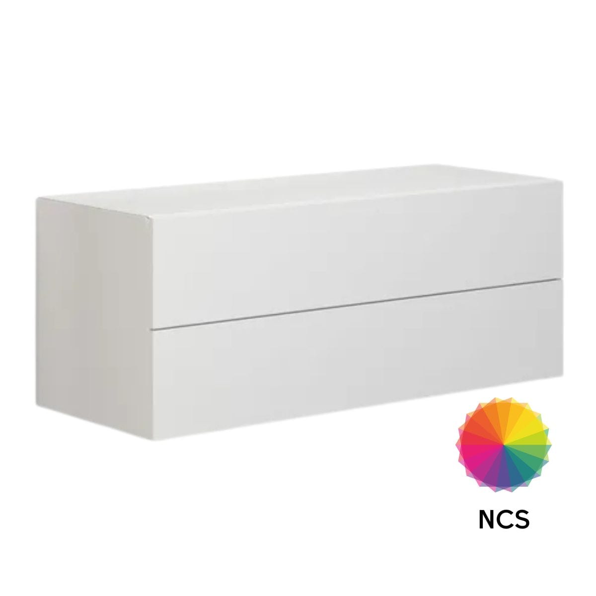 Dansani Calidris Glatt Skap 2 skuff D40cm NCS eik / 100cm Dansani Sideskap bad DA-C46-1066