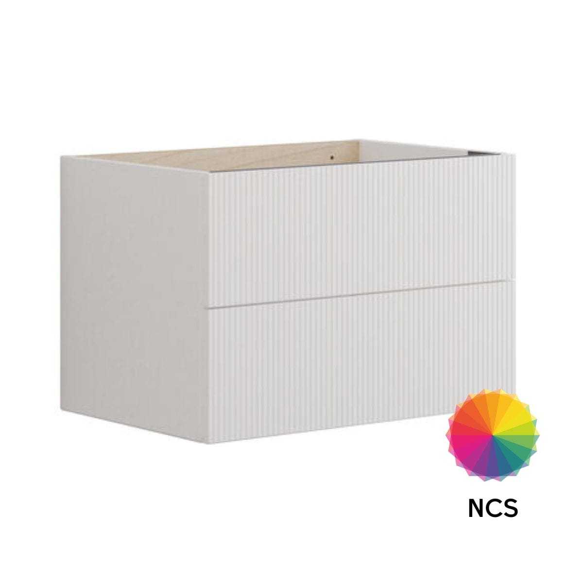 Dansani Calidris Rillet Servantskap 2 skuff D40cm NCS farge / 80cm Dansani Servantskap DA-C07-C099
