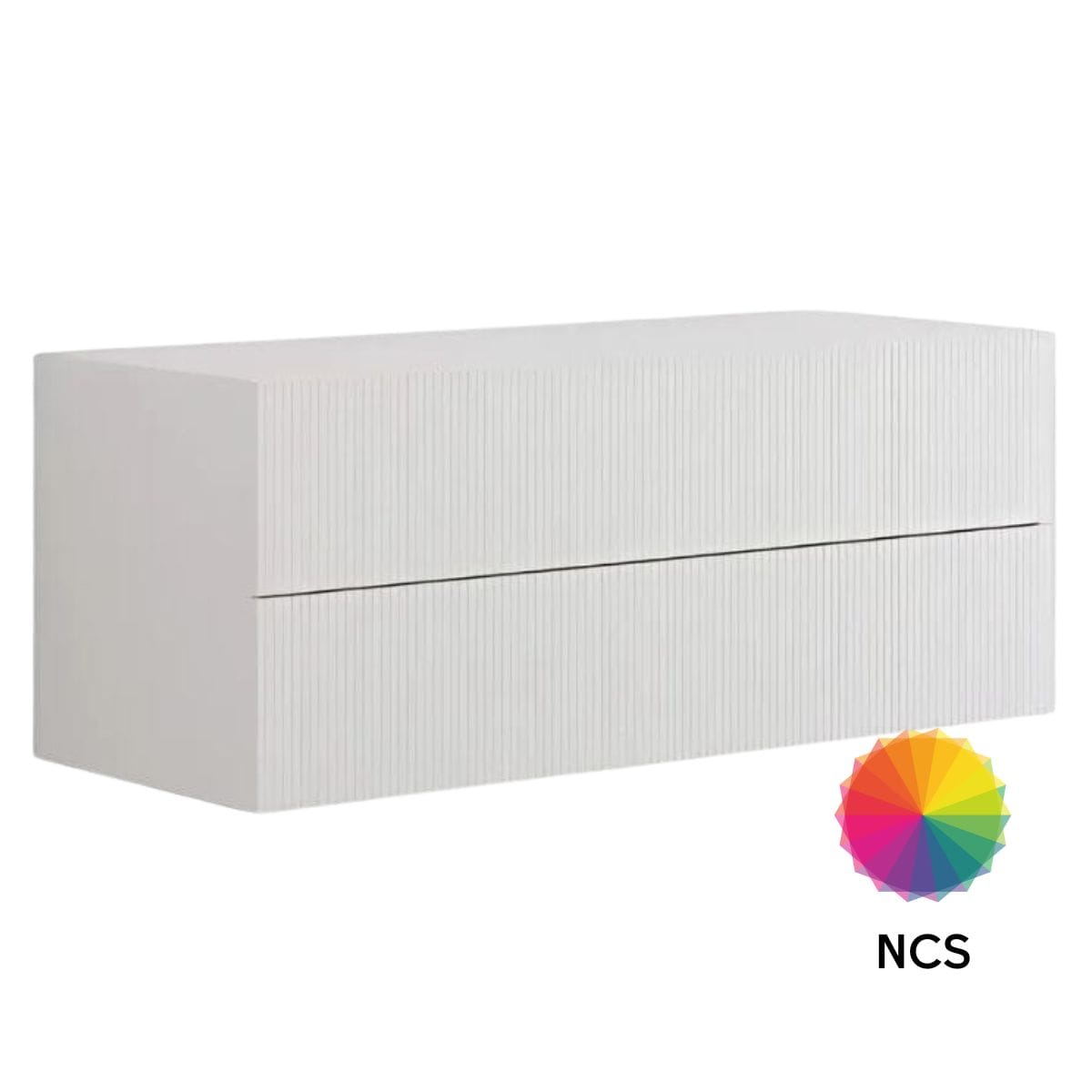Dansani Calidris Rillet Skap 2 skuff D40cm NCS farge / 100cm Dansani Sideskap bad DA-C46-C099