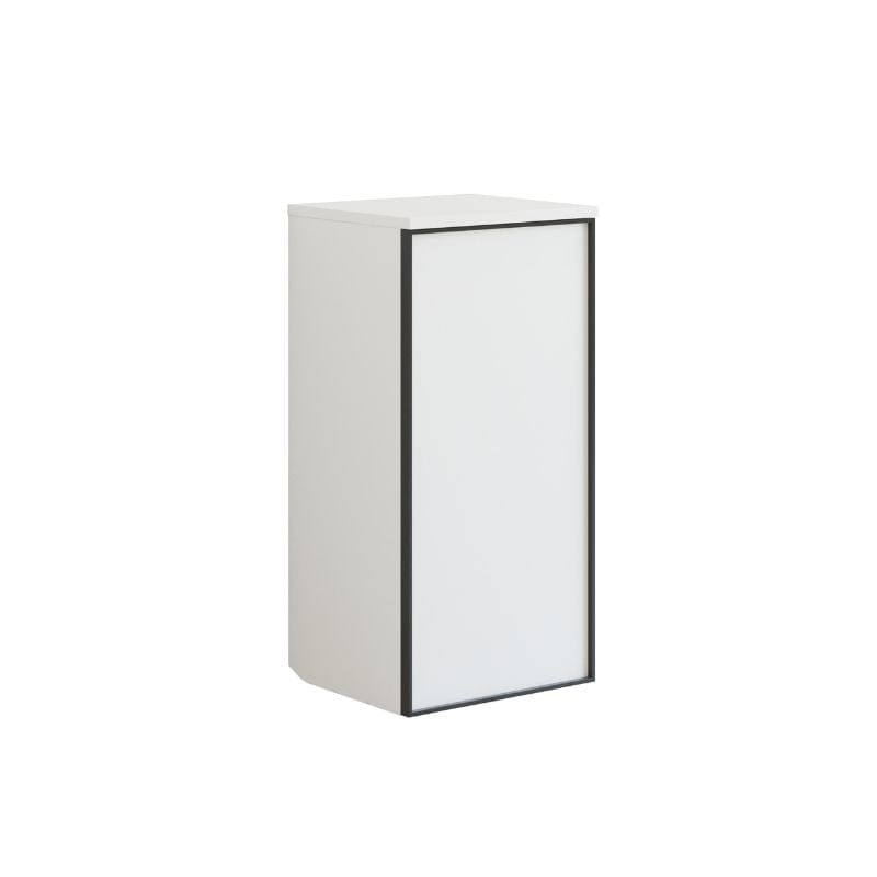 Dansani Inzo Alu-ramme svart Underskap 1 dør B40 Hvit matt / 40cm / Versjon A venstre hengslet Dansani Sideskap bad DA-U43-8210