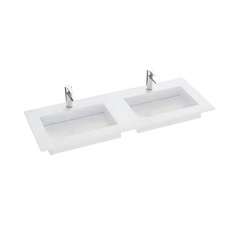 Dansani Inzo Angular Servant mål D45,50cm Eternal Statuario / 140-159cm dobbel Dansani Møbelservant DA-338814512