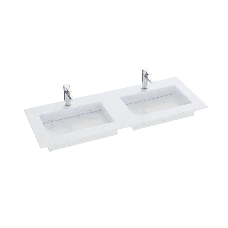Dansani Inzo Angular Servant mål D45,50cm Eternal Statuario / 160-179cm dobbel Dansani Møbelservant DA-338816512