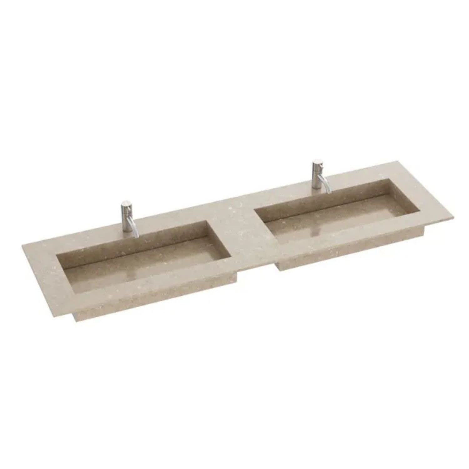 Dansani Inzo Angular Servant Måltilpasset D45,50cm - Silestone Coral clay / 160-179cm dobbel Dansani Møbelservant DA-338816519