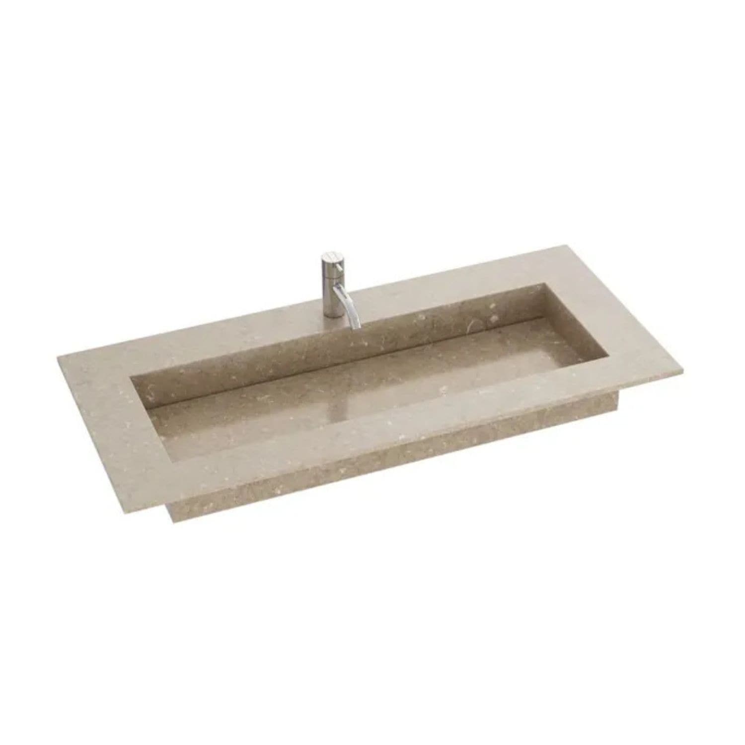 Dansani Inzo Angular Servant Silestone B60-165xH1,20xD45,50cm Coral clay / 100cm Dansani Møbelservant DA-338810119
