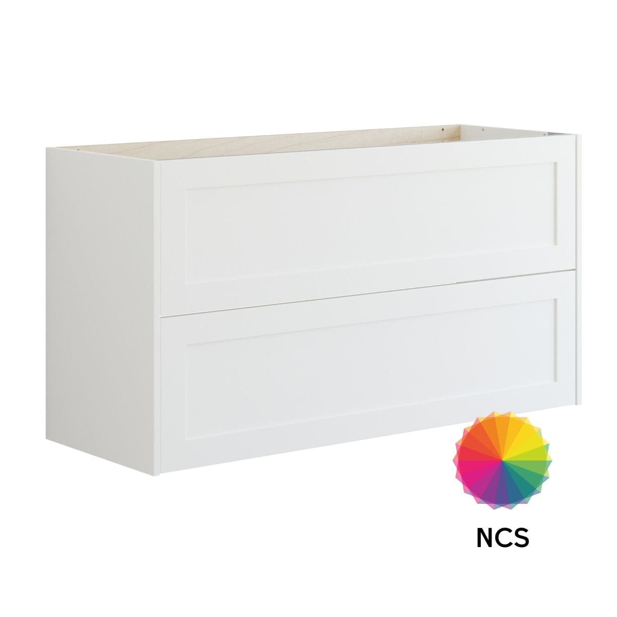 Dansani Inzo Classic Ramme Servantskap 2 skuff B60-120xH64xD44cm Hvit matt/NCS farge / 120 cm dobbel Dansani Servantskap DA-T10-3091