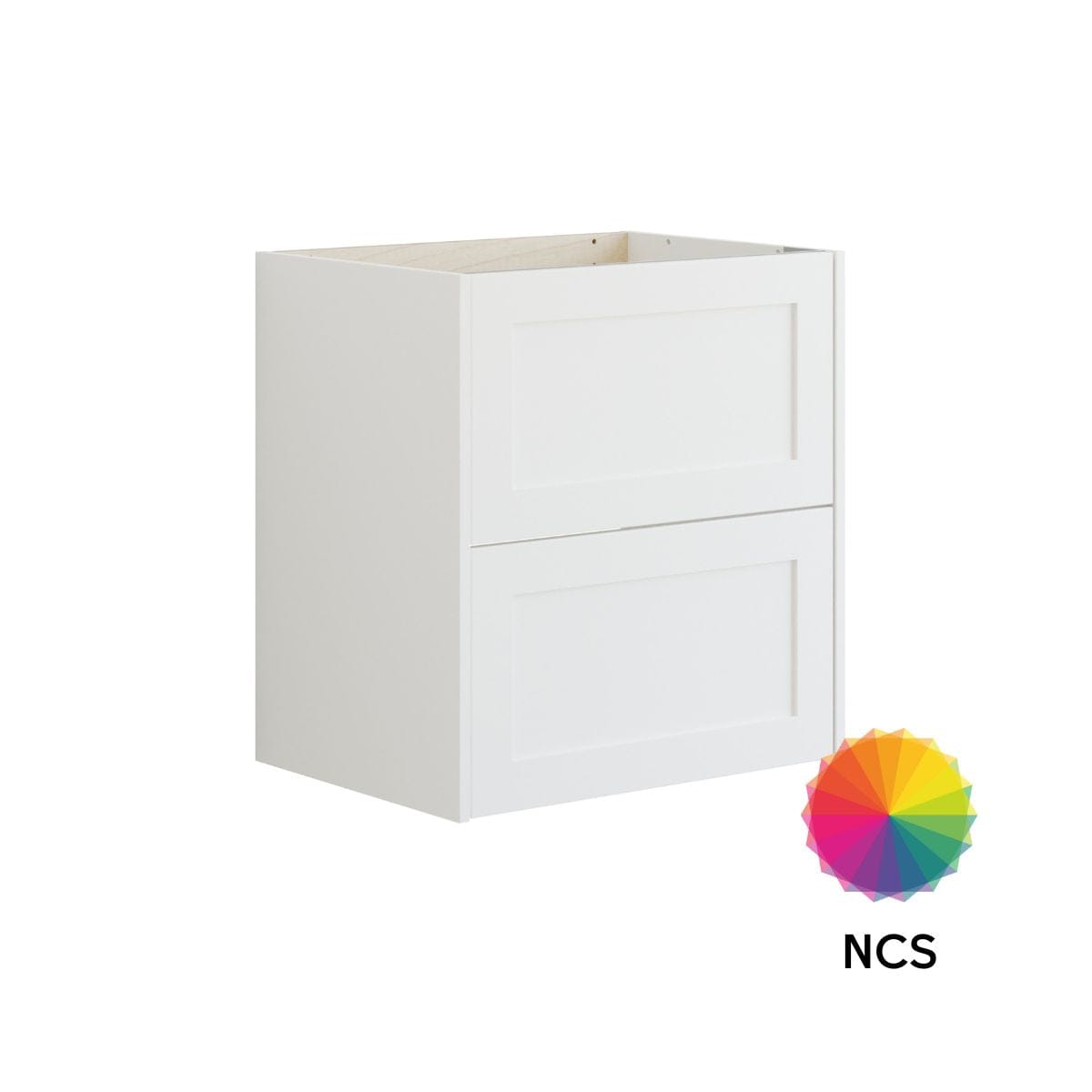 Dansani Inzo Classic Ramme Servantskap 2 skuff B60-120xH64xD44cm Hvit matt/NCS farge / 60cm Dansani Servantskap DA-T06-3091