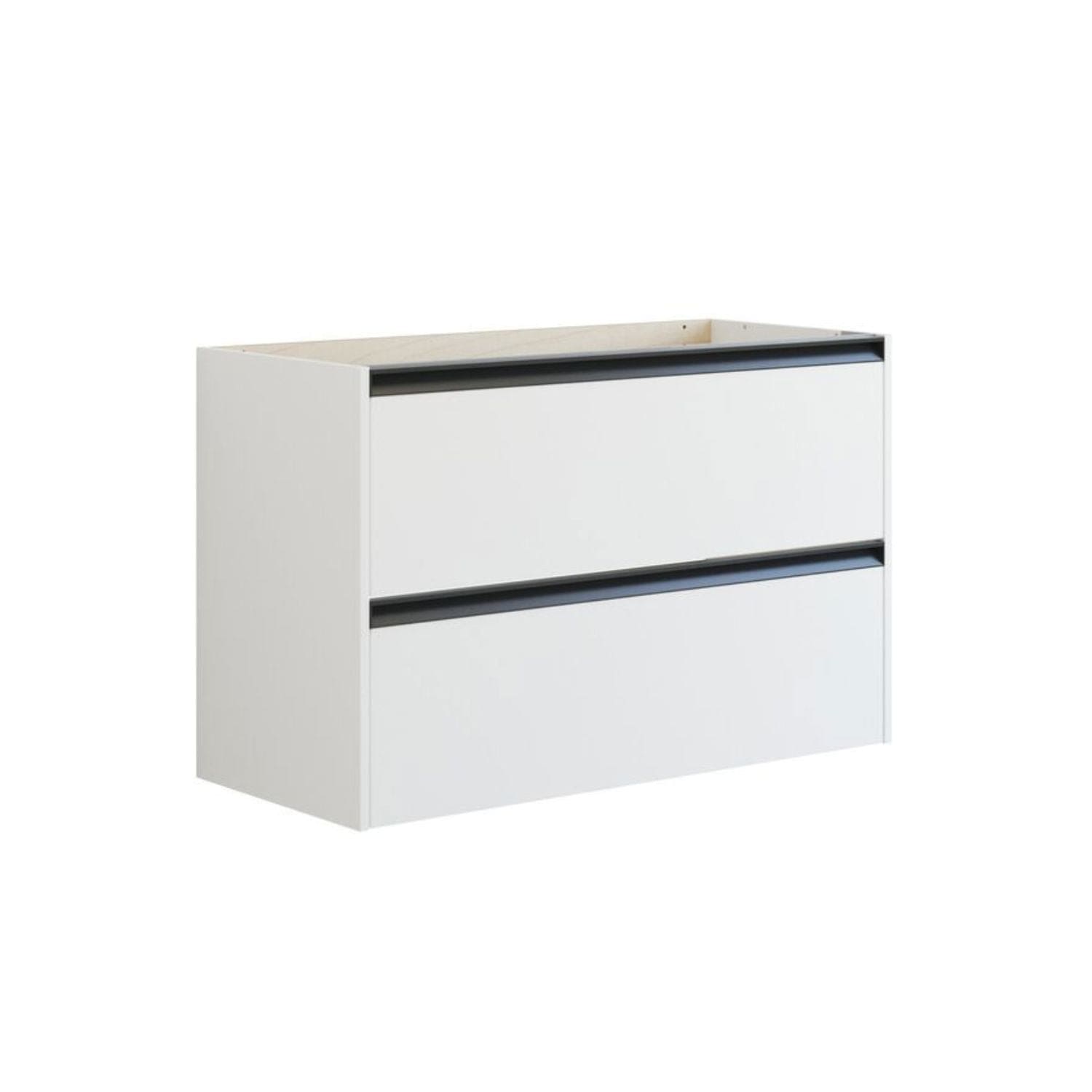 Dansani Inzo Classic Servantskap med Integrert Grep 2 skuff Hvit matt / 100cm Dansani Servantskap DA-T08-7010