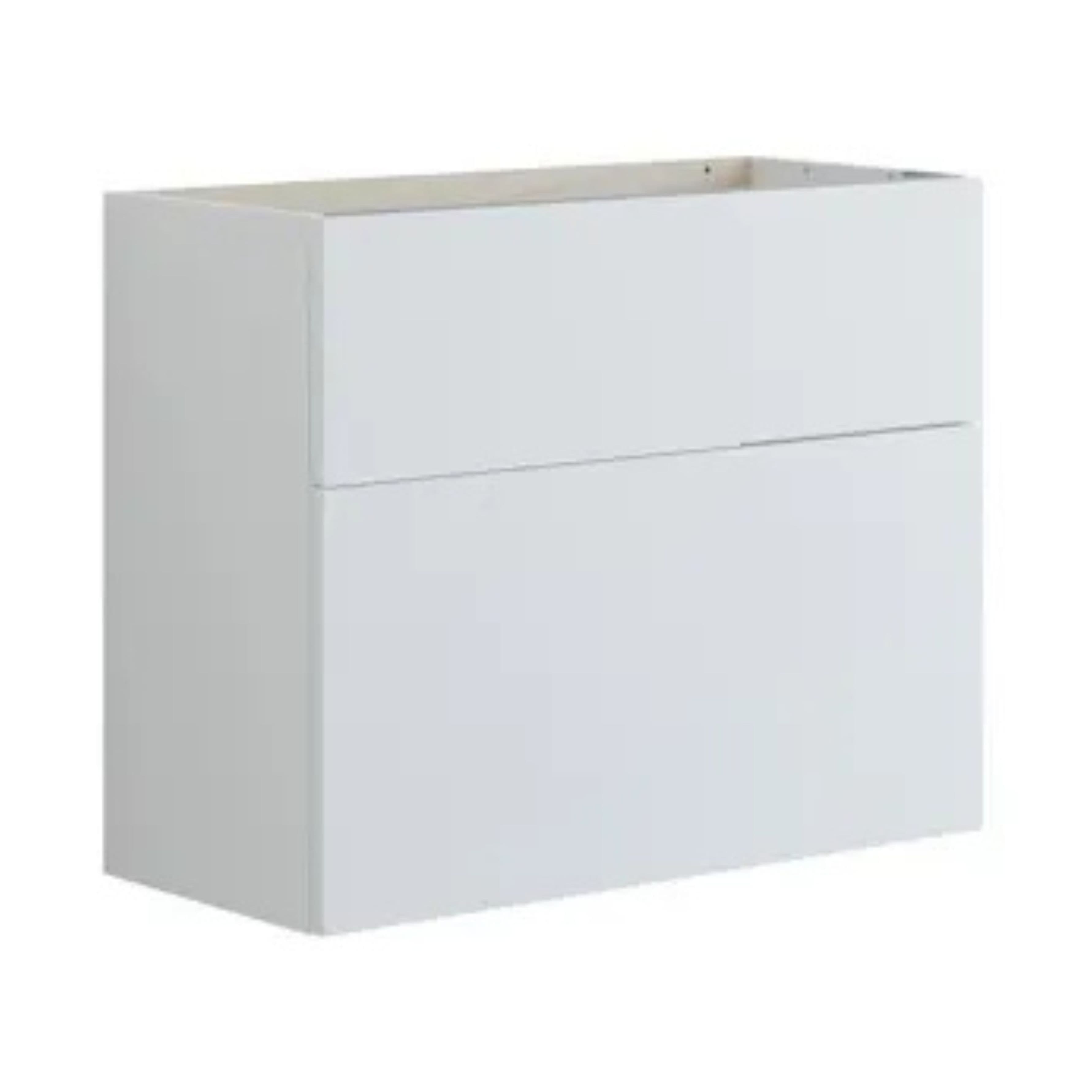 Dansani Inzo Glatt Servantskap Slim 2 skuff ekstra høy underskuff Hvit matt / 80cm Dansani Servantskap DA-U11-1010