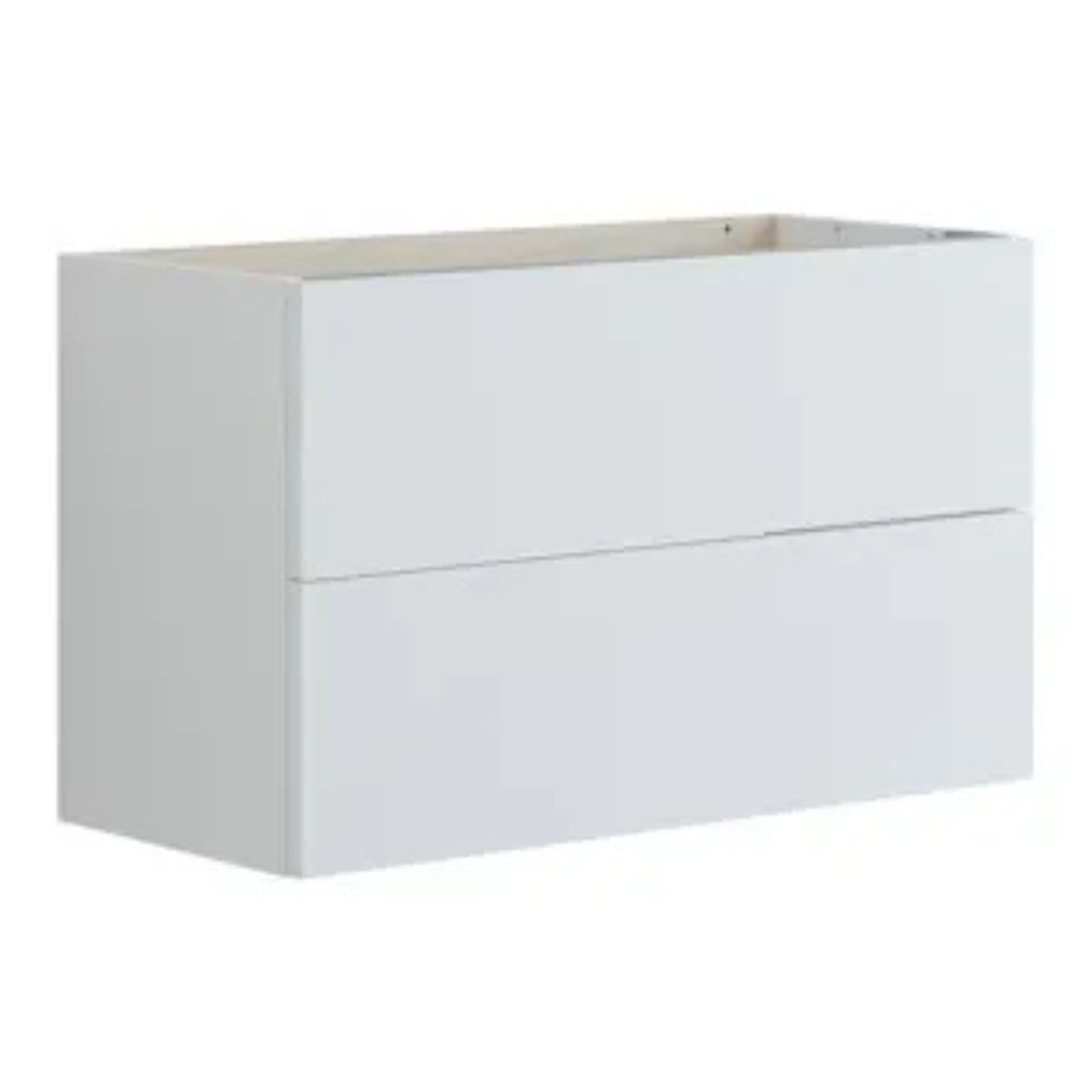 Dansani Inzo Glatt Servantskap Slim 2 Skuff Hvit matt / 80cm Dansani Servantskap DA-U08-1010