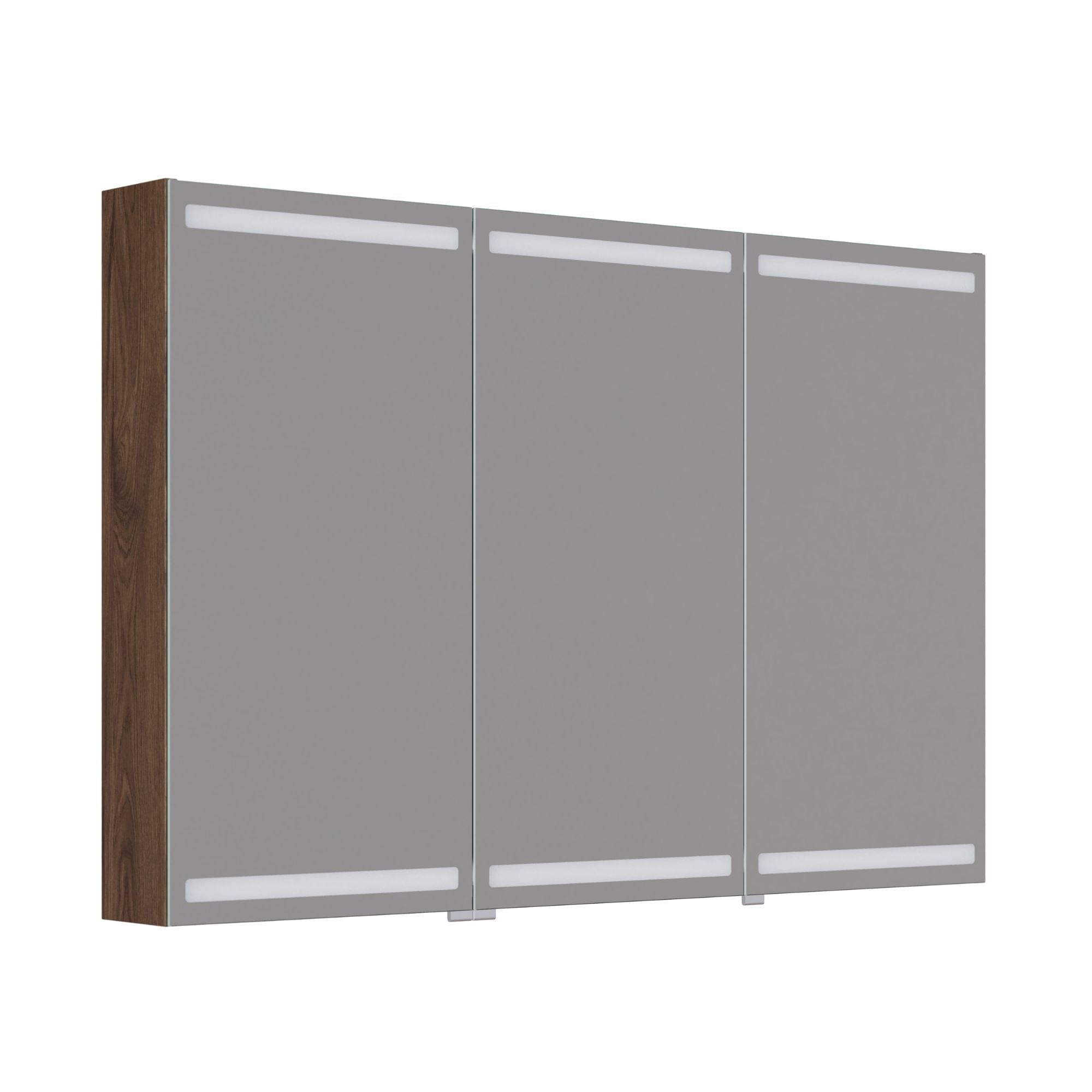 Dansani Inzo Level Speilskap Brun eik / 120 cm 3 dører Dansani Speilskap DA-S873-152