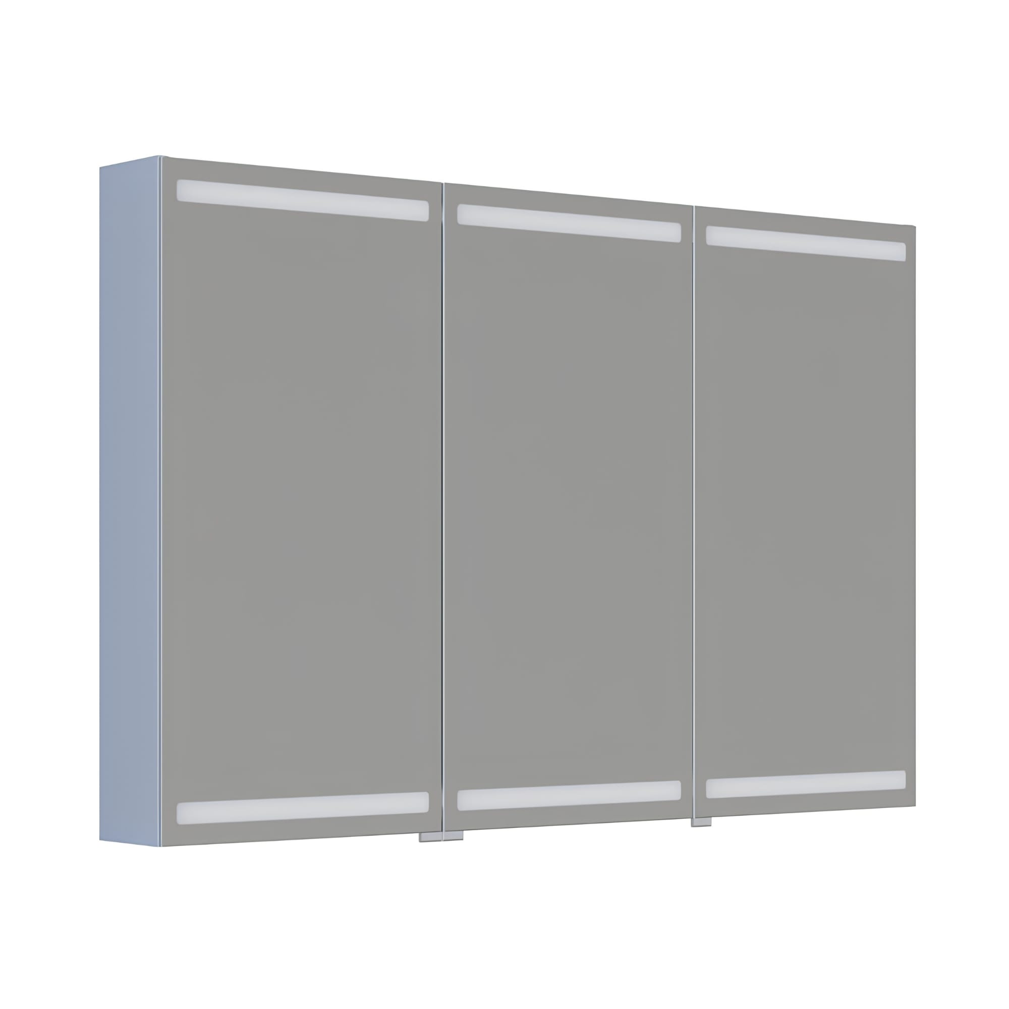 Dansani Inzo Level Speilskap Lysblå matt / 120 cm 3 dører Dansani Speilskap DA-S873-116