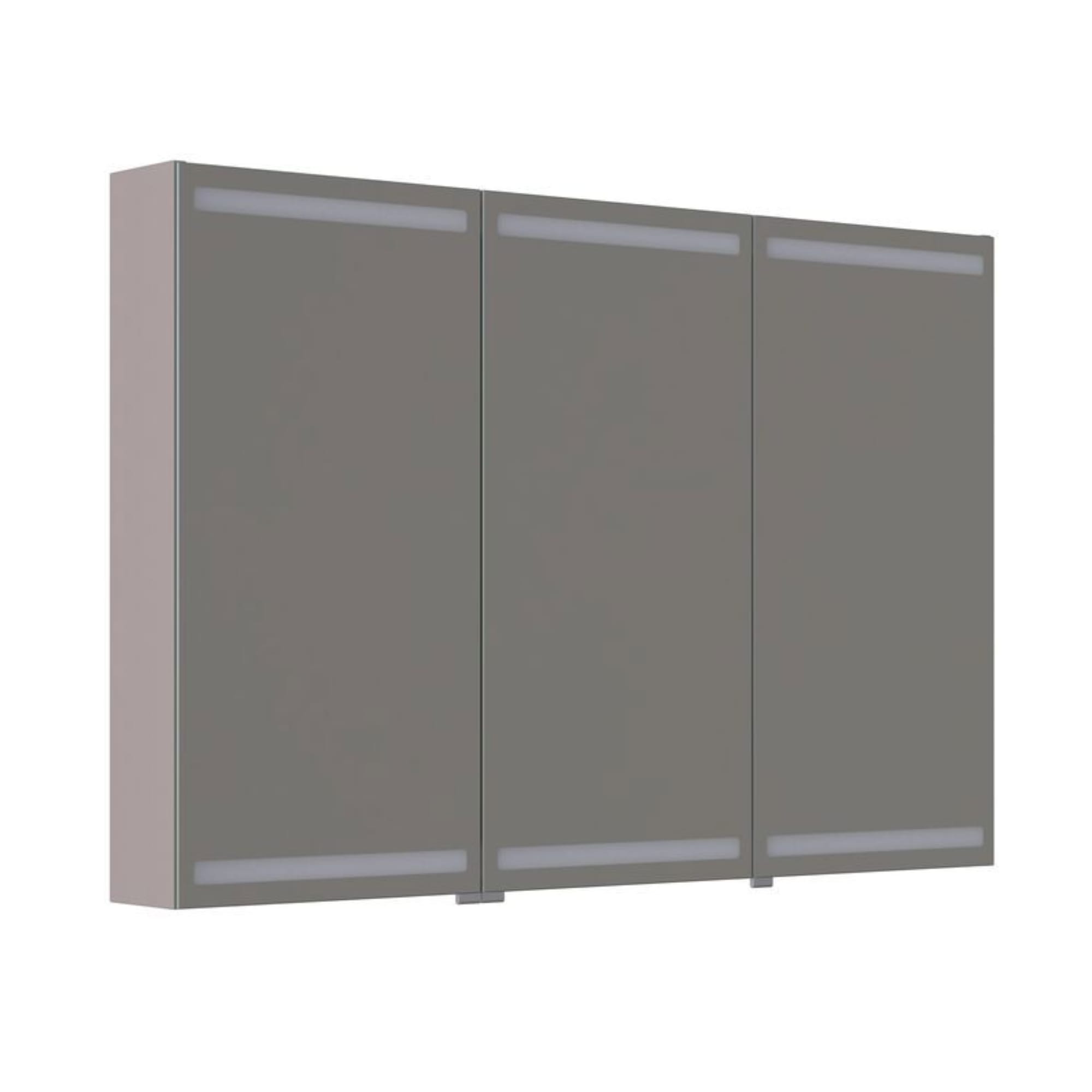 Dansani Inzo Level Speilskap Softstone / 120 cm 3 dører Dansani Speilskap DA-S873-135