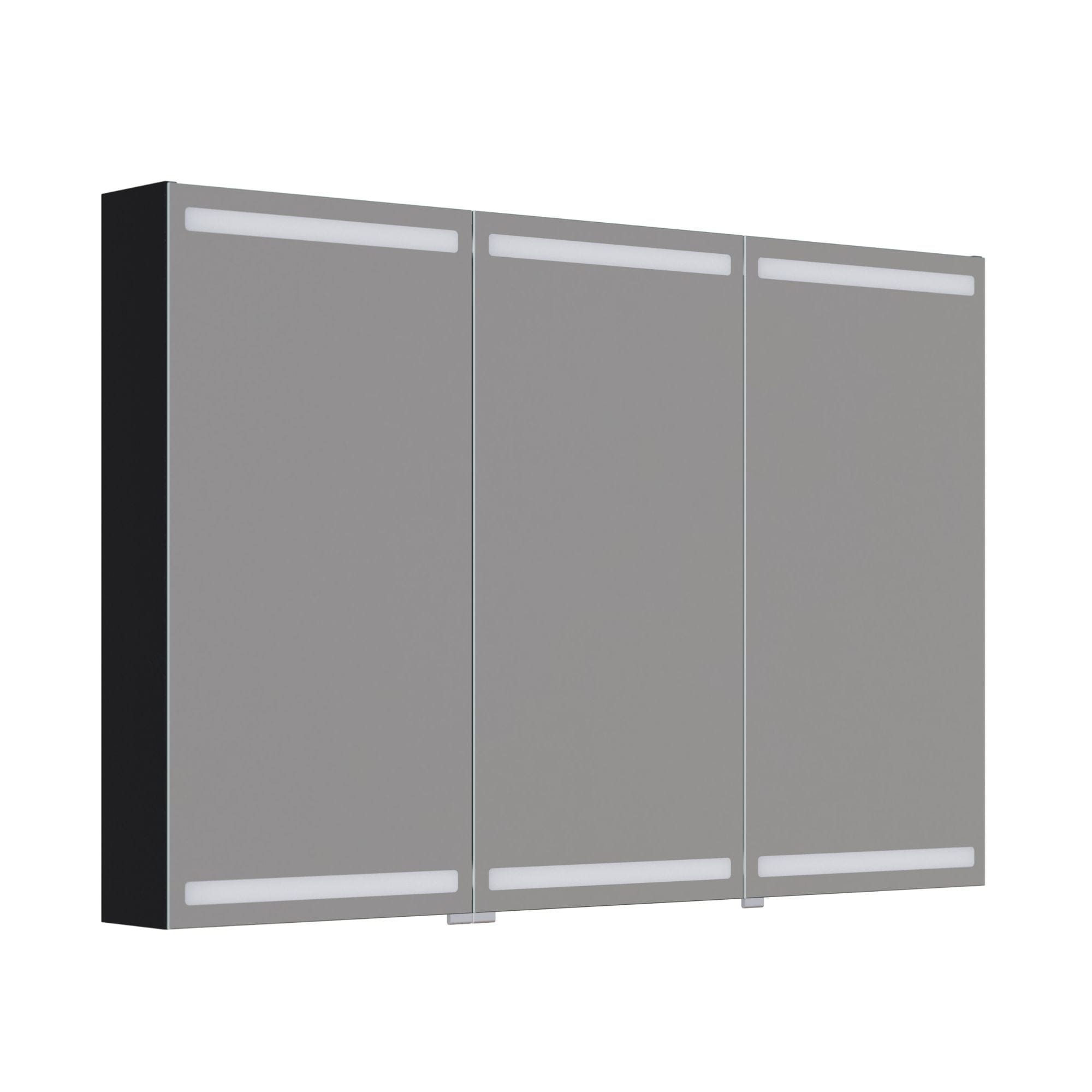 Dansani Inzo Level Speilskap Svart eik / 120 cm 3 dører Dansani Speilskap DA-S873-150
