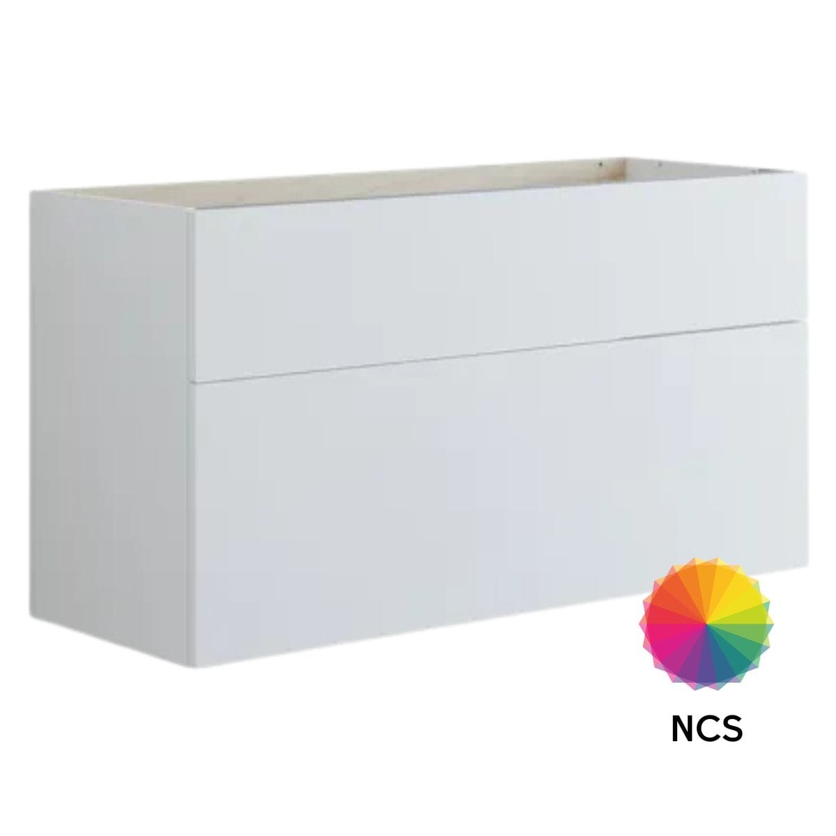 Dansani Inzo Urban Glatt Servantskap 2 skuff ekstra høy underskuff NCS farge / 120cm dobbel Dansani Servantskap DA-U28-1099