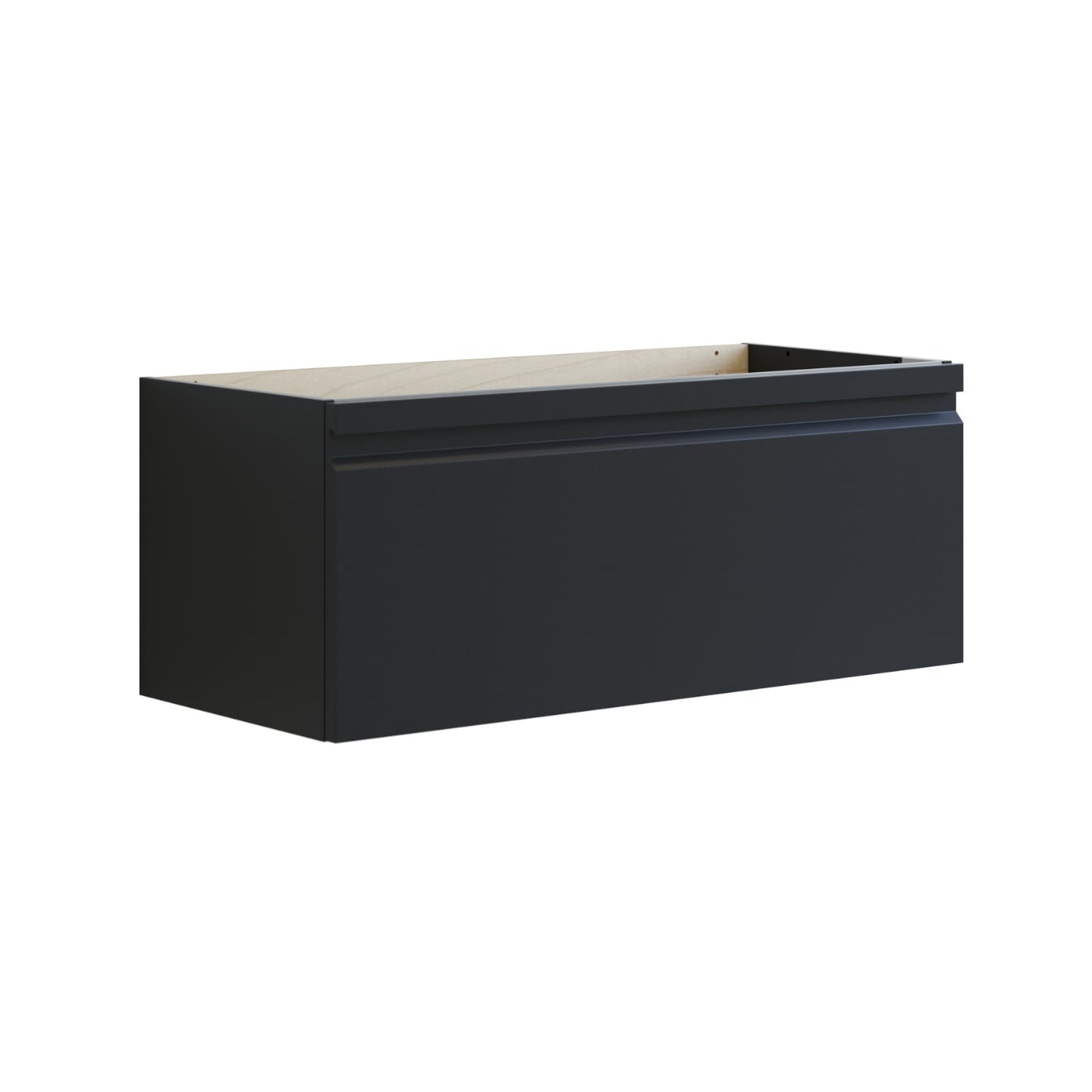 Dansani INZO Urban Underskap med Integrert Grep 1 skuff B60-120xH40xD44cm Svart gummi / 100cm Dansani Sideskap bad DA-U31-2037