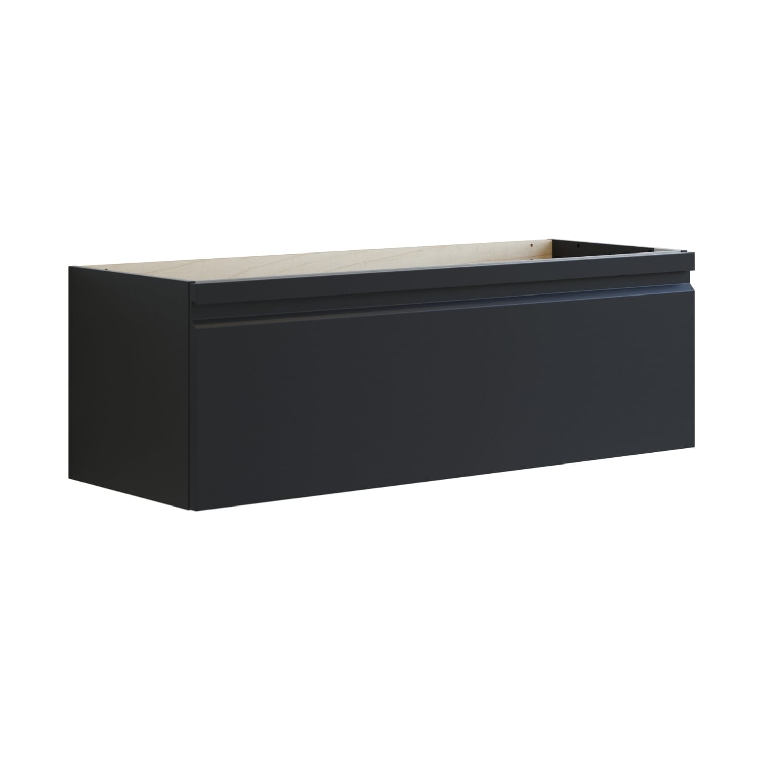Dansani INZO Urban Underskap med Integrert Grep 1 skuff B60-120xH40xD44cm Svart gummi / 120cm Dansani Sideskap bad DA-U32-2037