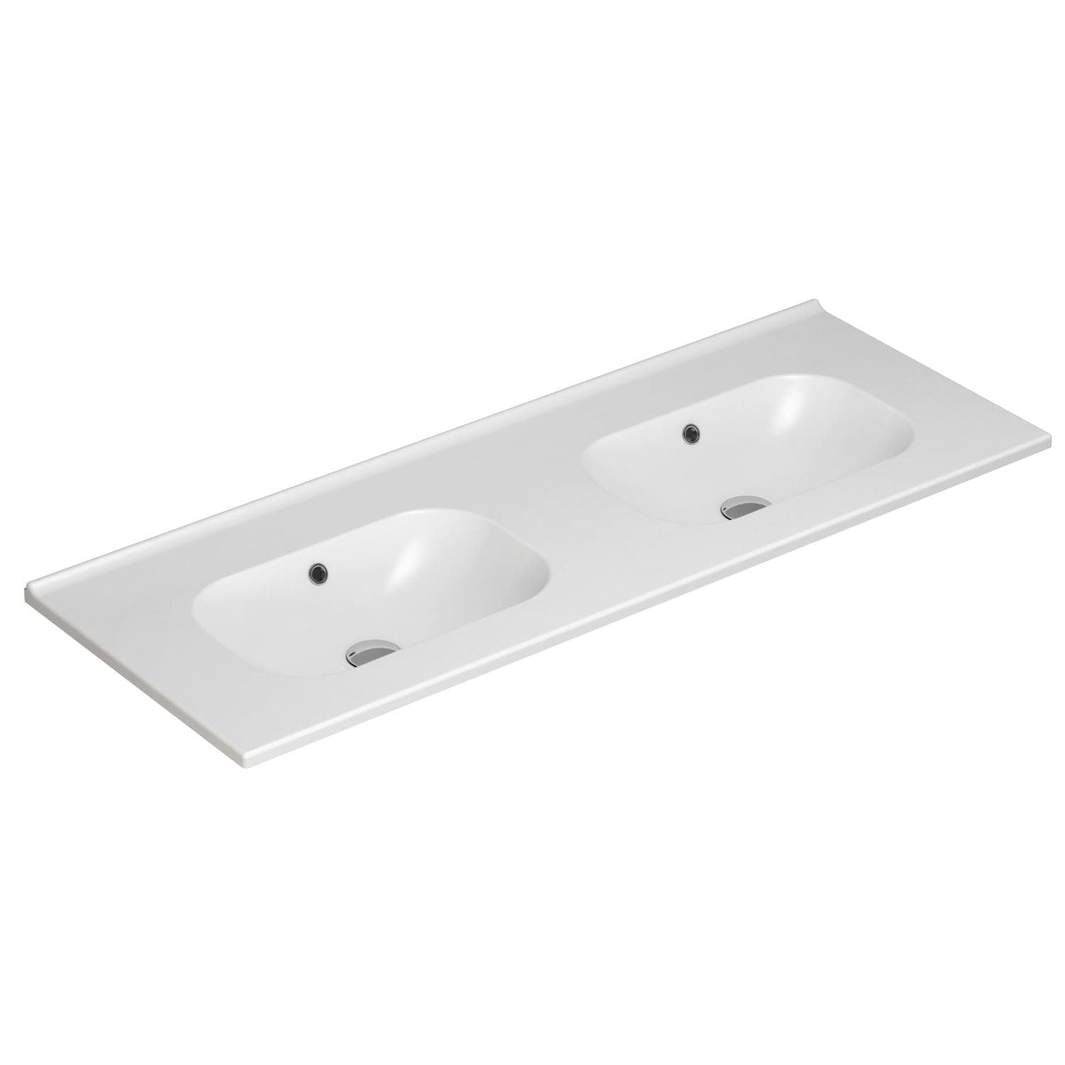 Dansani Kantate Servant B60-160xH1,8xD45cm, porselen Hvit / 160cm dobbel / Nei Dansani Baderomsservant DA-531926103
