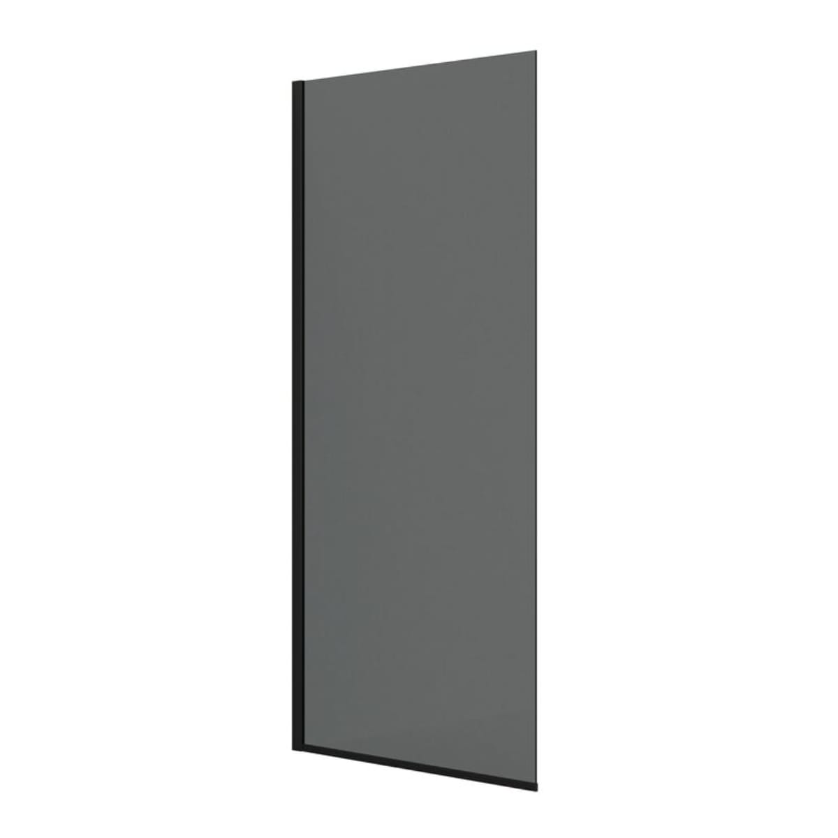 Dansani Match D Fastvegg B70-140xH197,5cm Svart matt / 100cm / Tonet glass Dansani Dusjvegg DA-D101-04