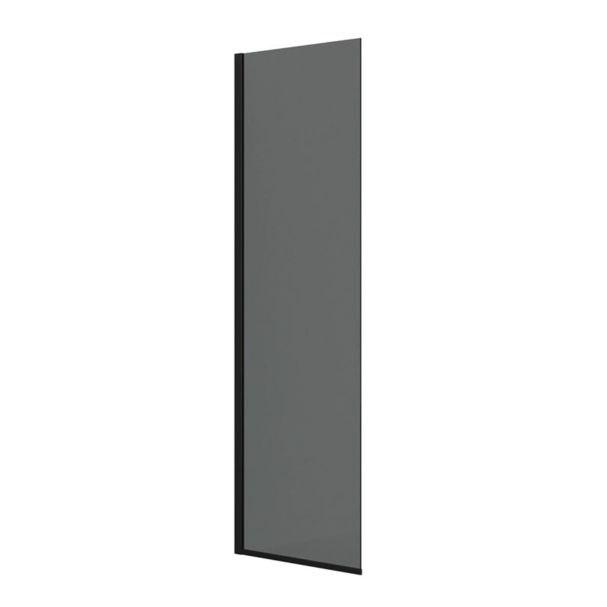 Dansani Match D Fastvegg B70-140xH197,5cm Svart matt / 70cm / Tonet glass Dansani Dusjvegg DA-D71-04