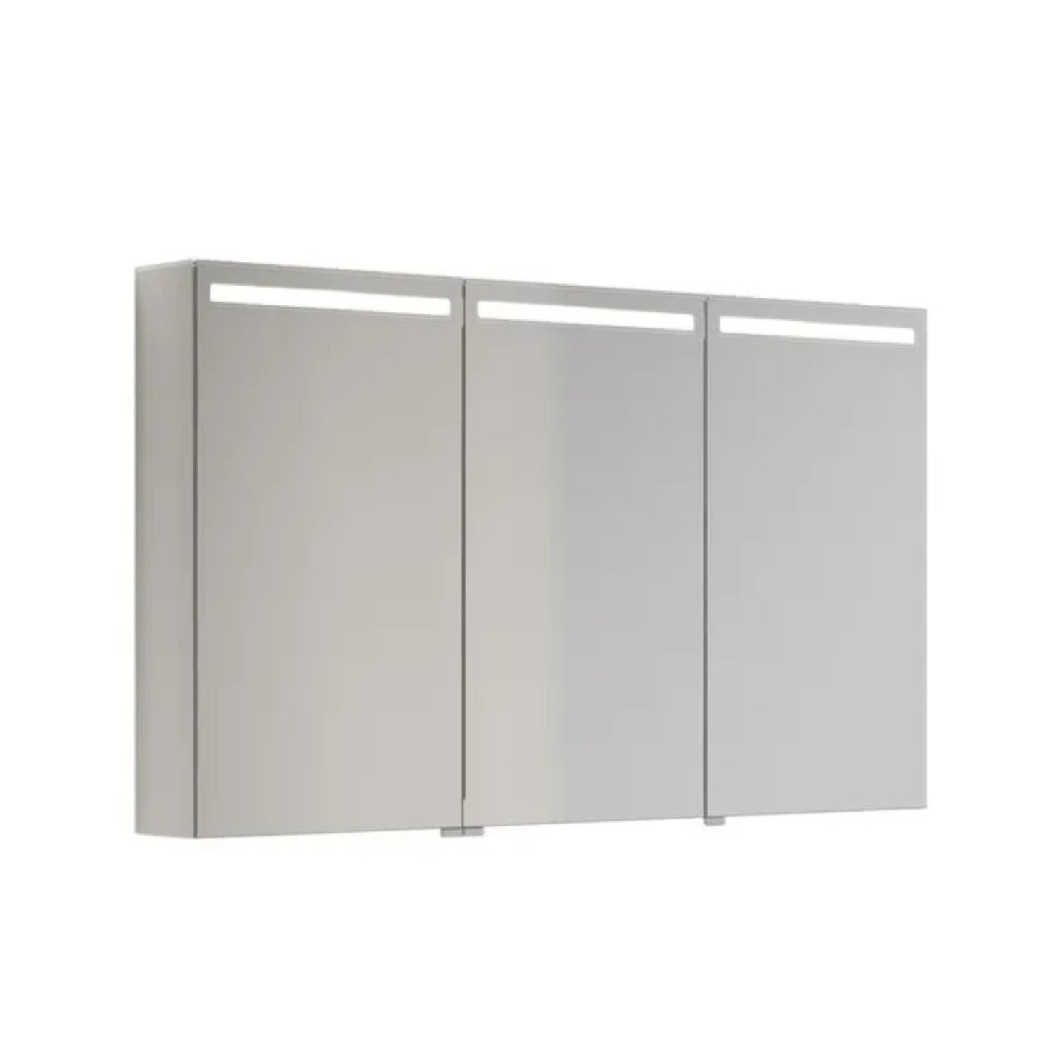 Dansani MIDO+ Top Speilskap LED Hvit matt / 120 cm 3 dører Dansani Speilskap DA-S513-110