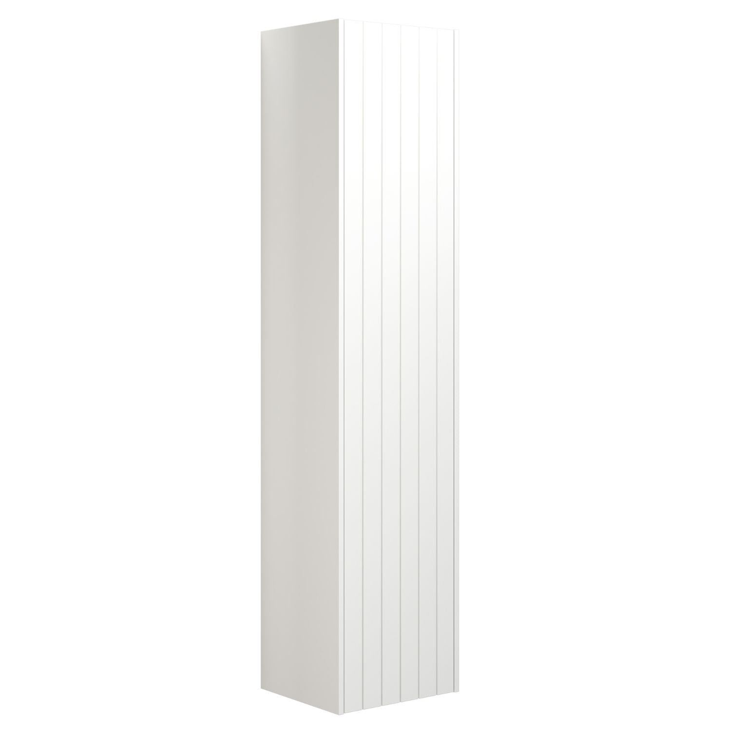 Dansani You Rillet Høyskap Slim 1 dør Hvit matt / NCS farge / Høyre hengslet Dansani Høyskap bad DA-V52-4191