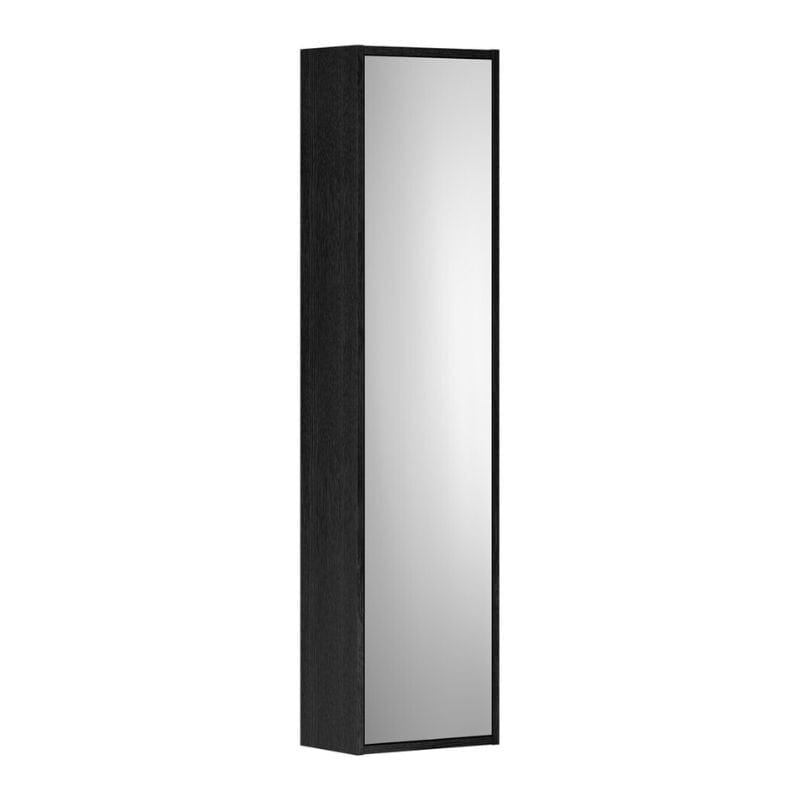 Gustavsberg Artic Small Høyskap med speildør Svart ask Gustavsberg Høyskap bad GRO-7031886