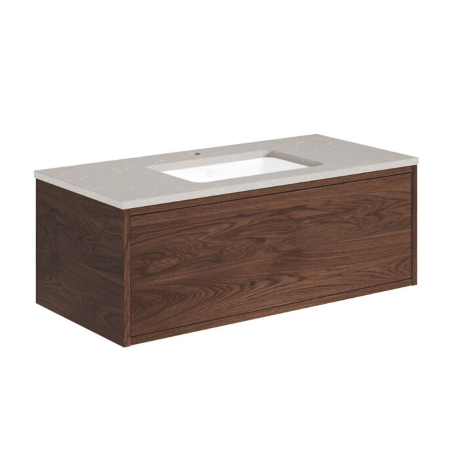 Gustavsberg Ducentic Servantskap med Benkeplate Hvit / 100cm / Polar grey 1 hull for kran Gustavsberg Servantskap GRO-GB71DCVU10AWSG1100