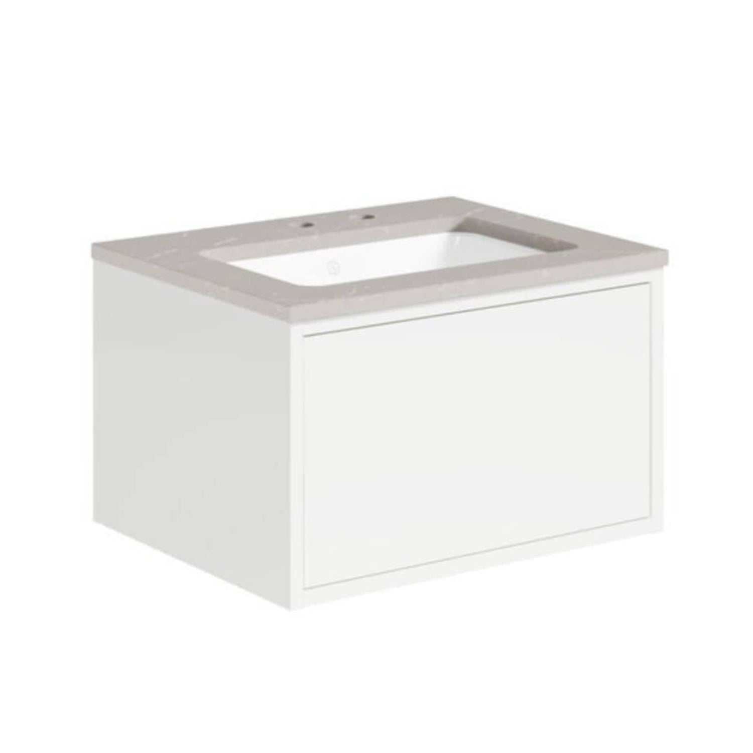 Gustavsberg Ducentic Servantskap med Benkeplate Hvit / 60cm / Polar grey 2 hull for kran Gustavsberg Servantskap GRO-GB71DCVU60DHSG1200