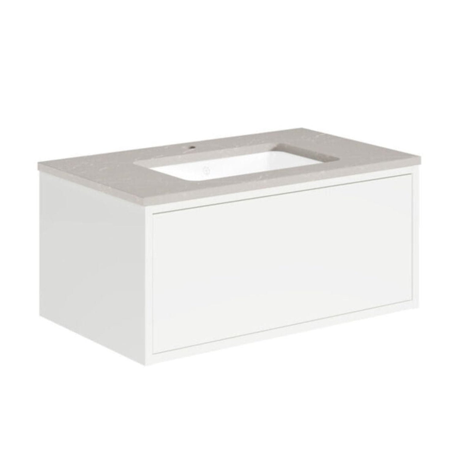 Gustavsberg Ducentic Servantskap med Benkeplate Hvit / 80cm / Polar grey 1 hull for kran Gustavsberg Servantskap GRO-GB71DCVU80DHSG1100