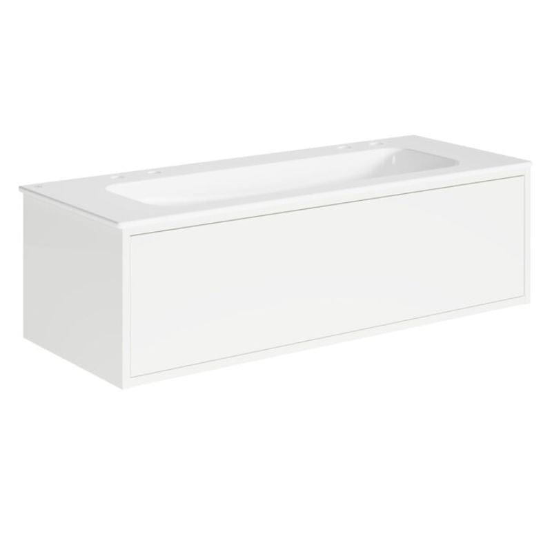 Gustavsberg Ducentic Servantskap med Porselenservant Hvit / 120cm / 2 dobbel hull for kran Gustavsberg Servantskap GRO-GB71DCVU12DHWB2200