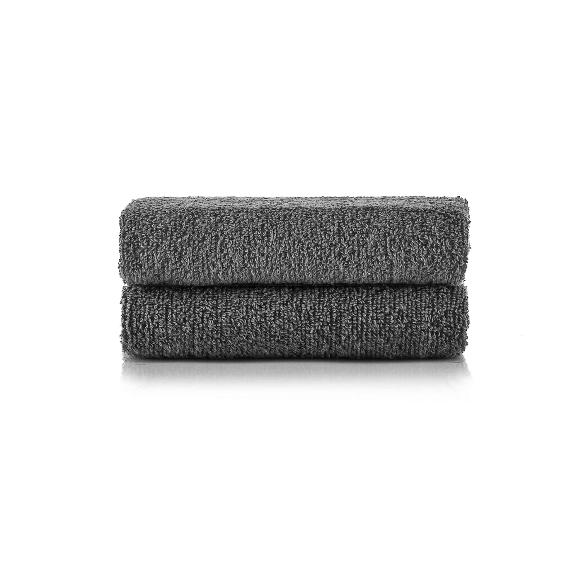 HeiHus FLUFFY håndkle M 50x100cm Mørk grå / 2-pakning (2M) HeiHus Håndhåndkle BUN-2TFYDGY050100