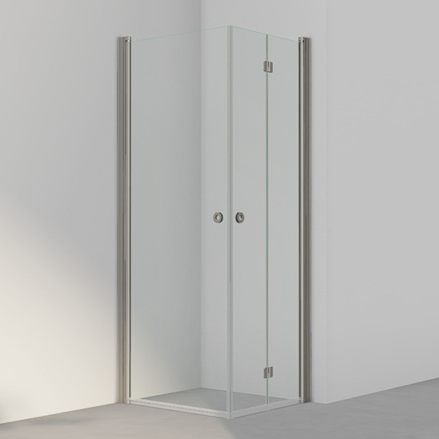 INR Dusjhjørne LINC 66 Flex Standardmål Stone / 80x70cm / Høyre hengslet INR Iconic Nordic Rooms Dusjhjørne INR-566202487