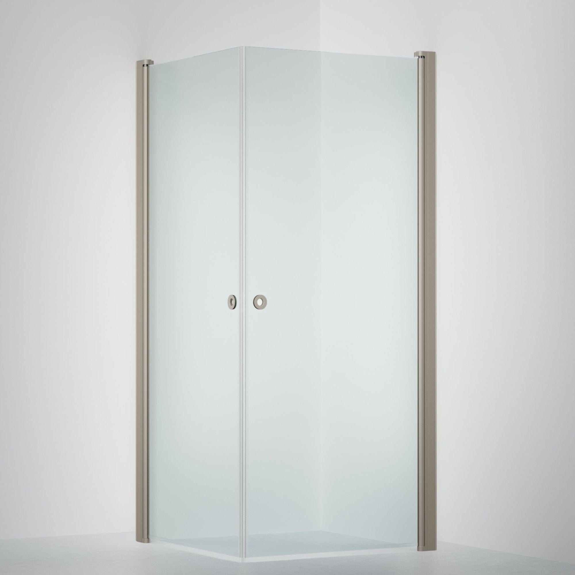 INR Dusjhjørne LINC ANGEL Klart Glass, Timeless Stone / 90x90cm / Klart glass INR Iconic Nordic Rooms Dusjhjørne INR-51202499