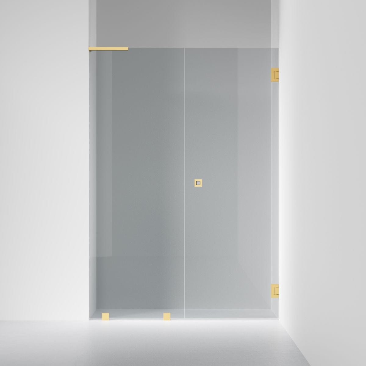 INR Dusjnisje ARC 4 Original Måltilpasset Brushed brass / Måltilpasset høyre / Grått glass INR Iconic Nordic Rooms Dusjnisje INR-104303800