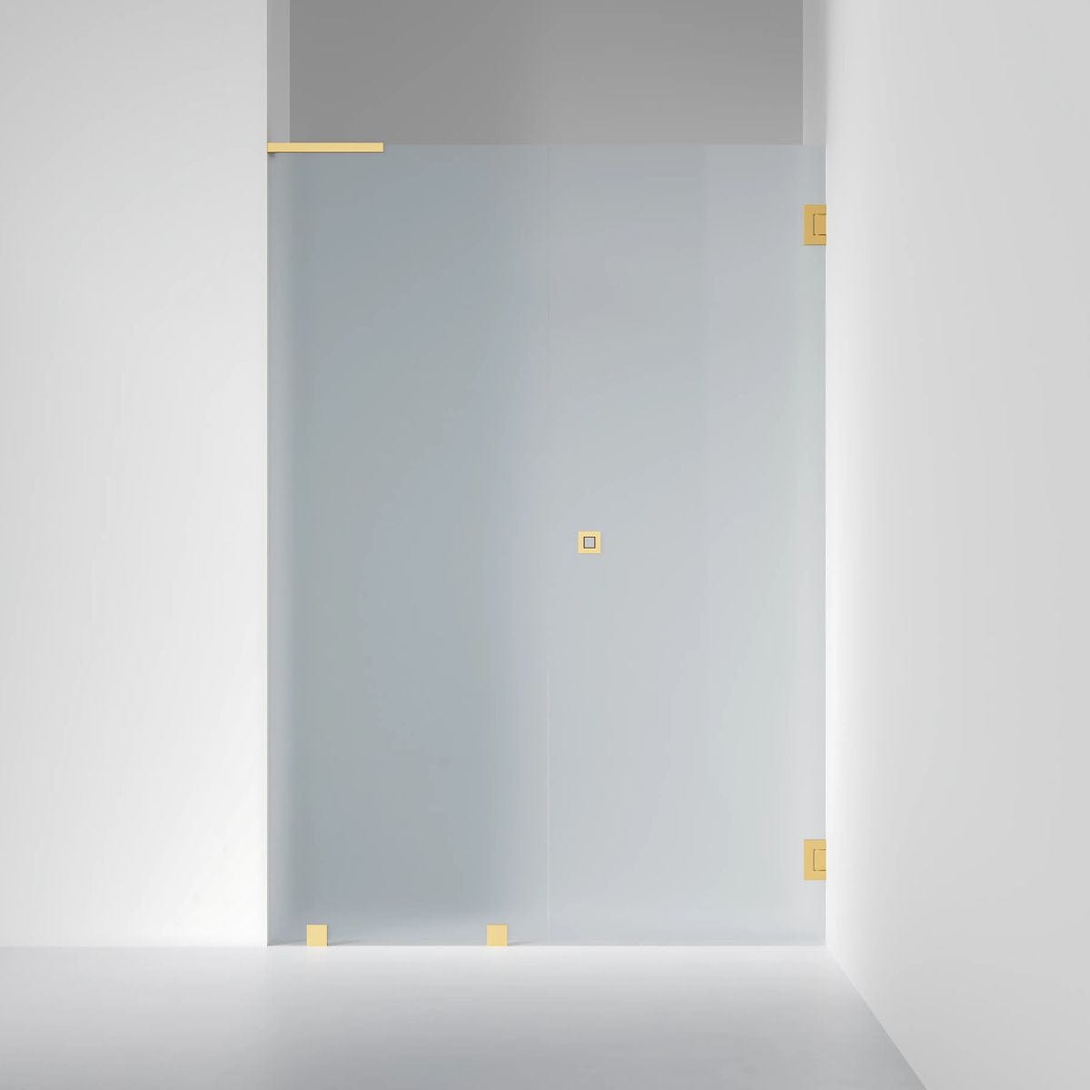 INR Dusjnisje ARC 4 Original Måltilpasset Frostet glass / Måltilpasset - høyre / Brushed brass INR Iconic Nordic Rooms Dusjnisje INR-104310800