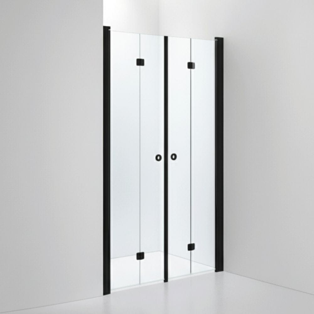 INR Dusjnisje LINC 3 Flex Måltilpasset Svart matt / Måltilpasset / Klart glass INR Iconic Nordic Rooms Dusjnisje INR-503102100
