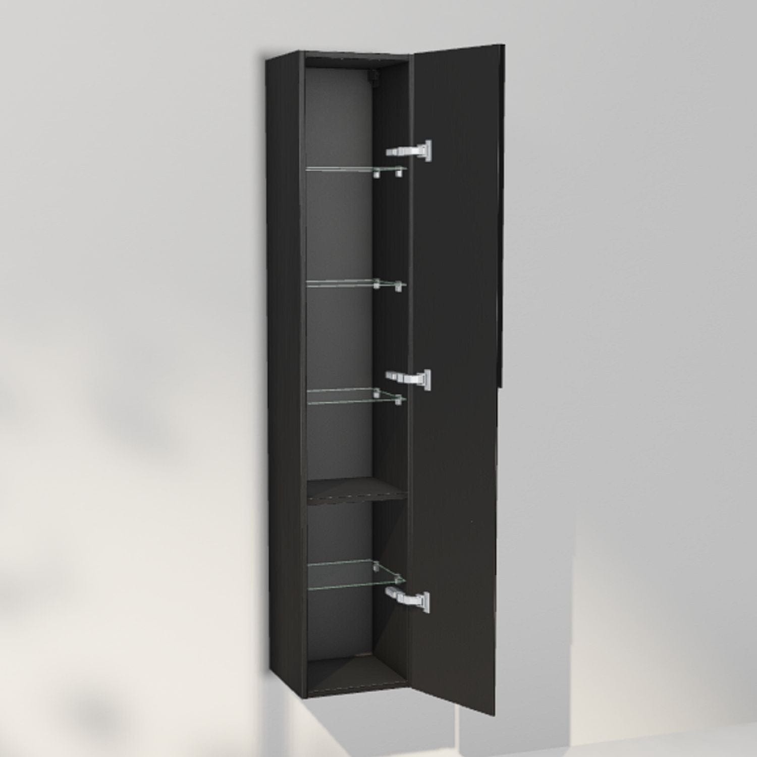 INR Grip 30/30 Høyskap Black oak / 30cm / Høyre INR Iconic Nordic Rooms Høyskap bad INR-395639H