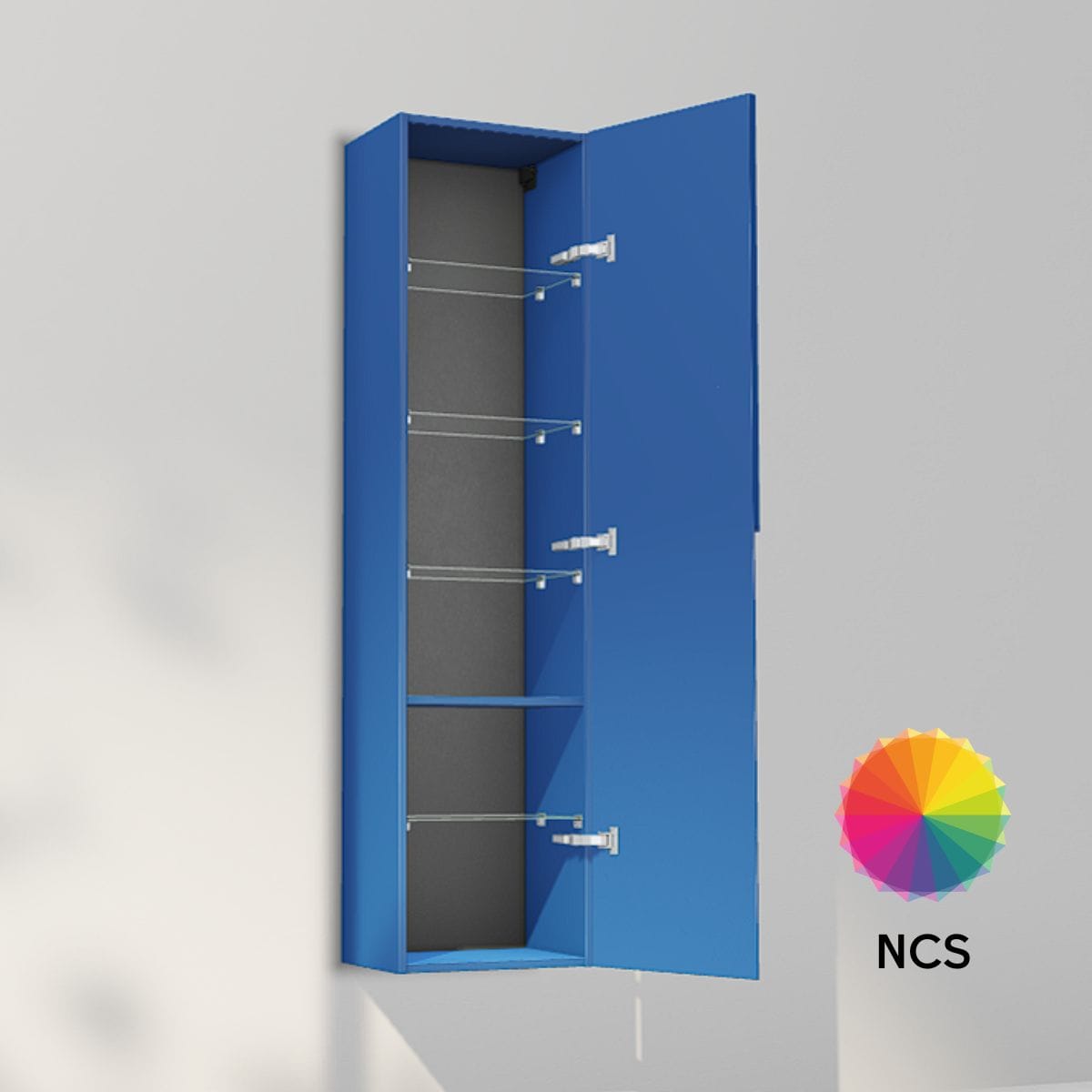 INR Grip 40/30 Høyskap NCS farge / 40cm / Høyre INR Iconic Nordic Rooms Høyskap bad INR-395766H