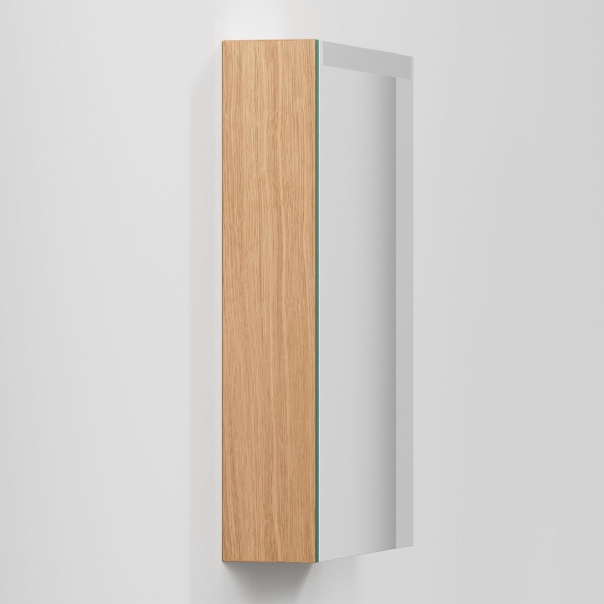 INR STAGE Plus Speilskap med Lysregulering B40-140xH72xD14cm Natural oak / 50cm høyre INR Iconic Nordic Rooms Speilskap INR-369234H