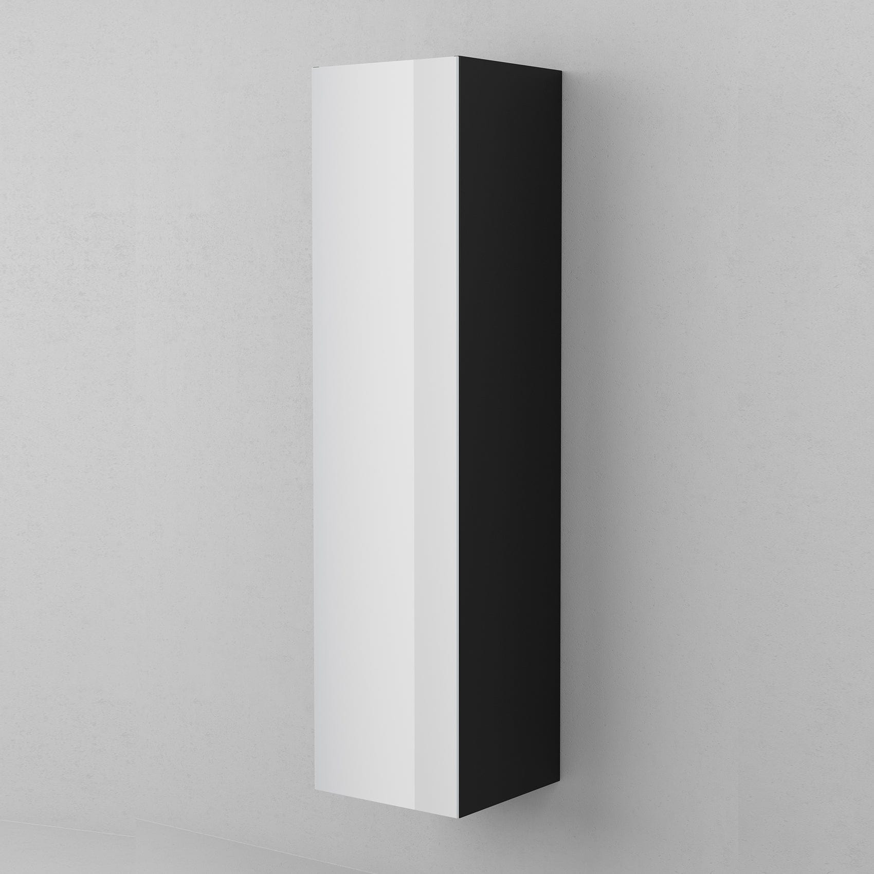 INR TWIN 40 Høyskap med 4 Hyller og 2 Skuffer B400xH1600xD390mm Black oak / 40cm / Venstre hengslet INR Iconic Nordic Rooms Høyskap bad INR-367739V