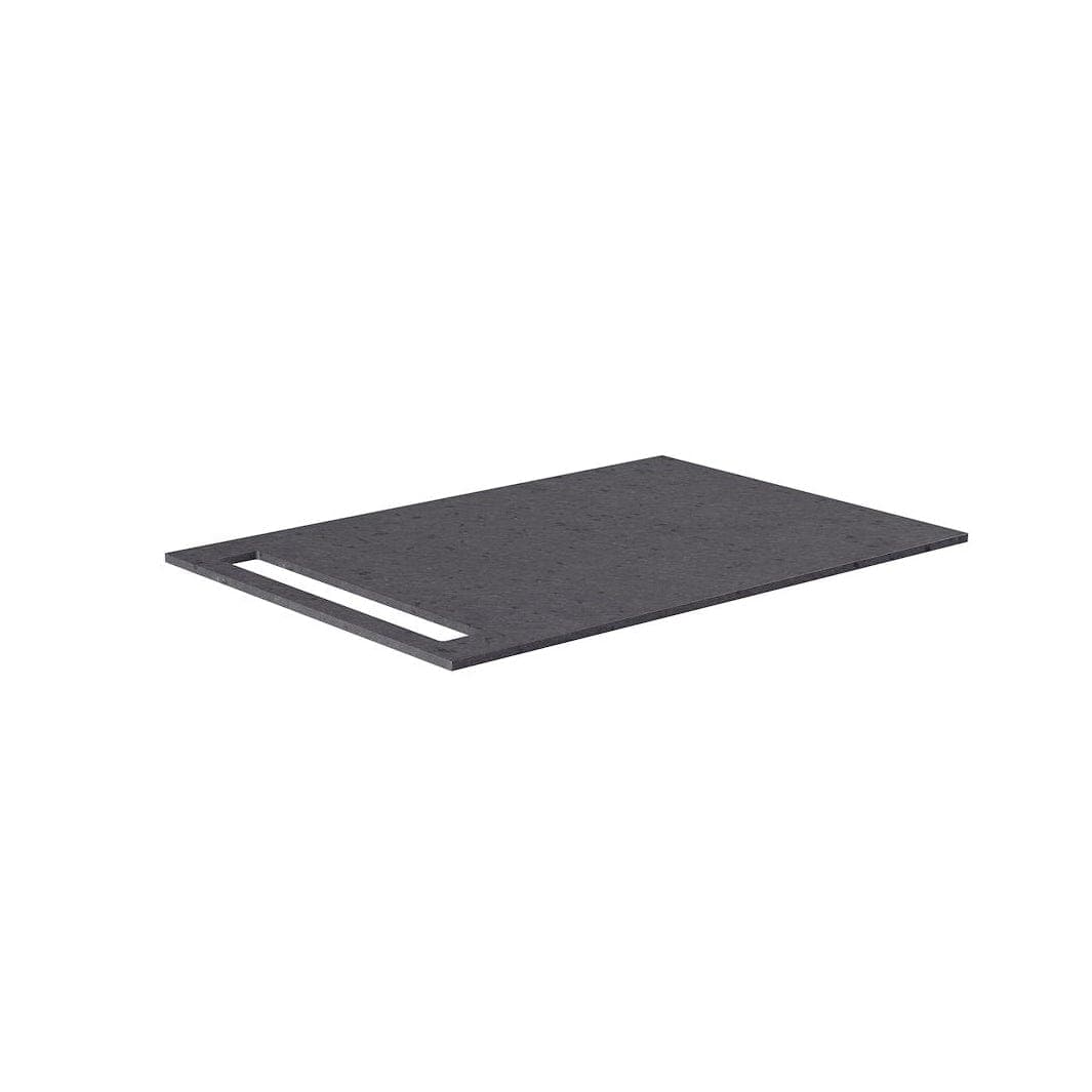 Korsbakken Benkeplate HPL med 1 håndkleholder Antrasitt / 1 side / 70cm Korsbakken Benkeplate bad KO-513419070