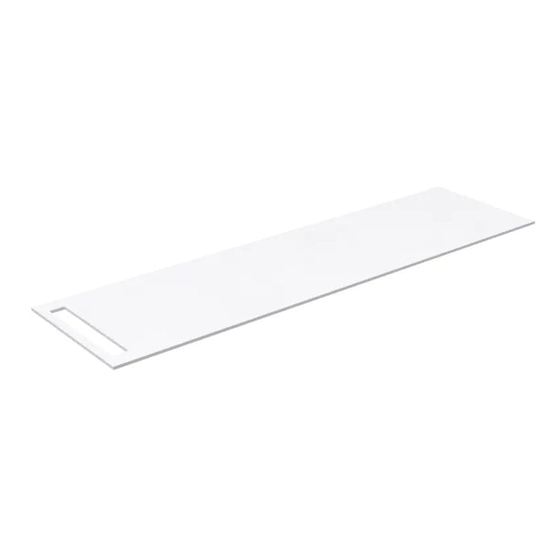 Korsbakken Benkeplate HPL med 1 håndkleholder Hvit matt / 1 side / 210cm Korsbakken Benkeplate bad KO-513402210