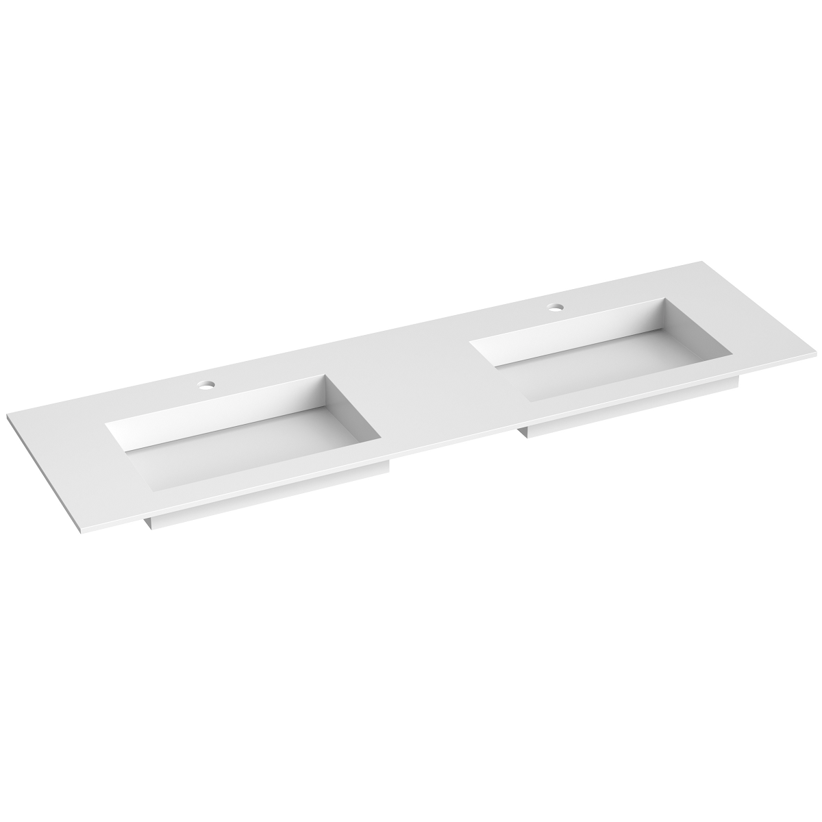 Korsbakken Corian Servant med Flat Bunn Korsbakken Baderomsservant