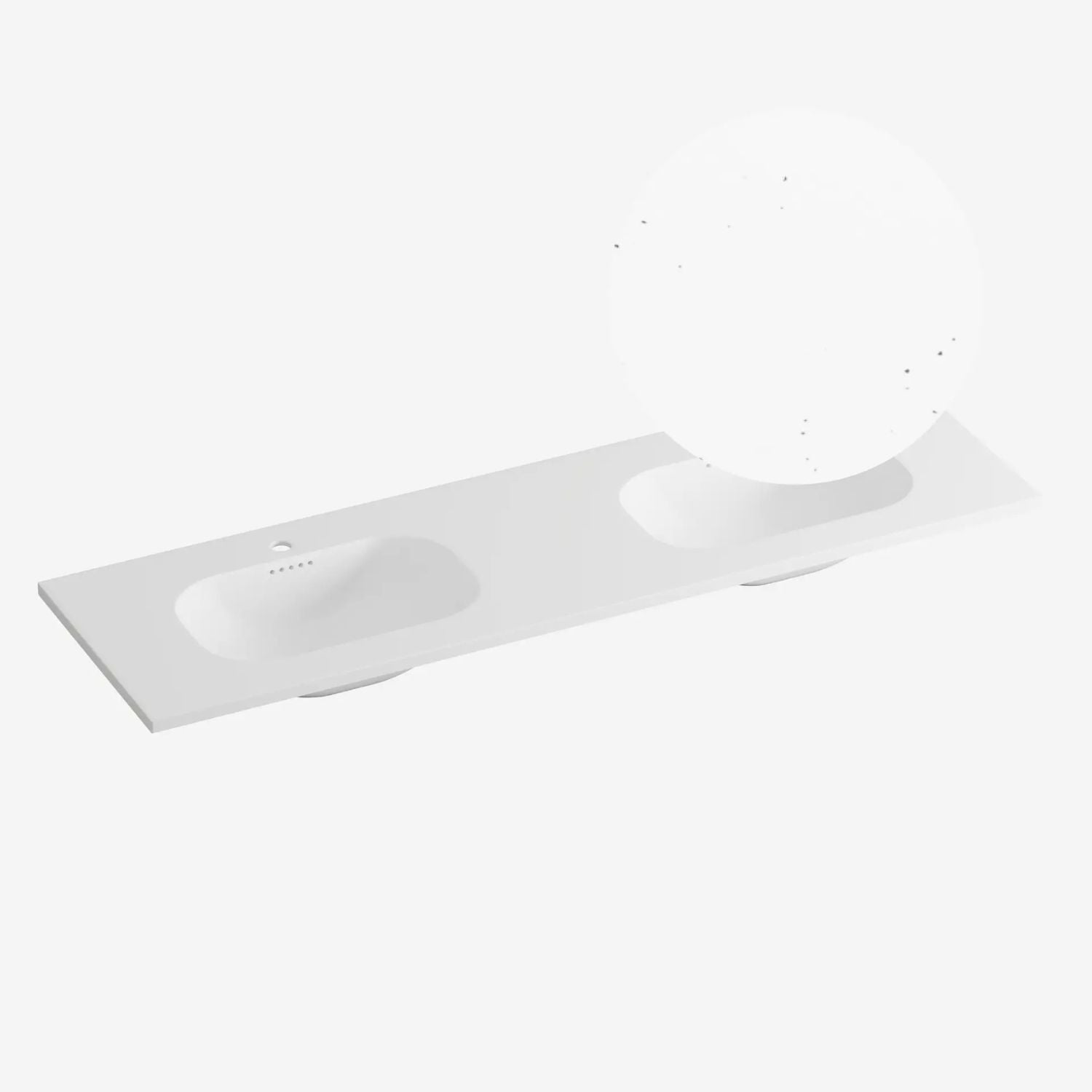 Korsbakken Nice Heldekkende Servant Terrazzo pepper / 160cm dobbel Korsbakken Møbelservant KO-463207161