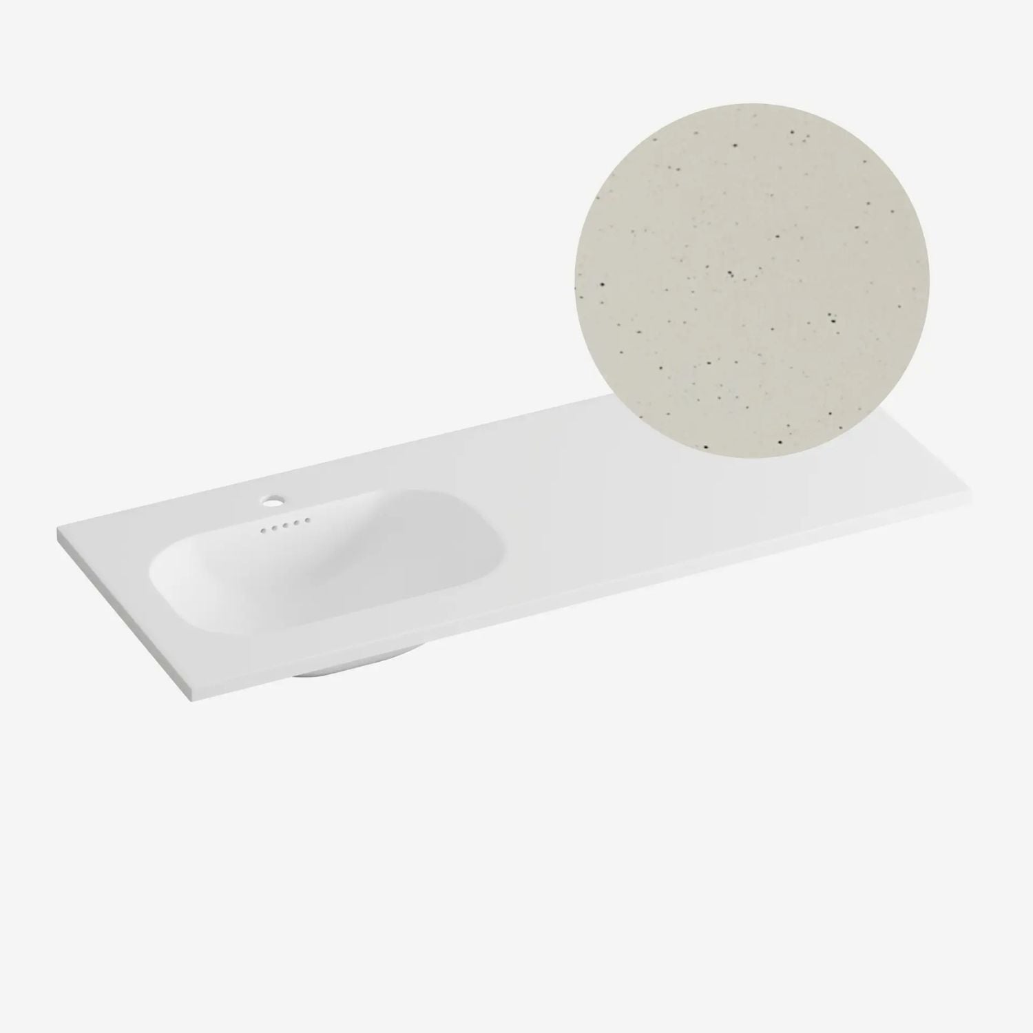 Korsbakken Nice Heldekkende Servant Terrazzo sand / 120cm venstre Korsbakken Møbelservant KO-463221125
