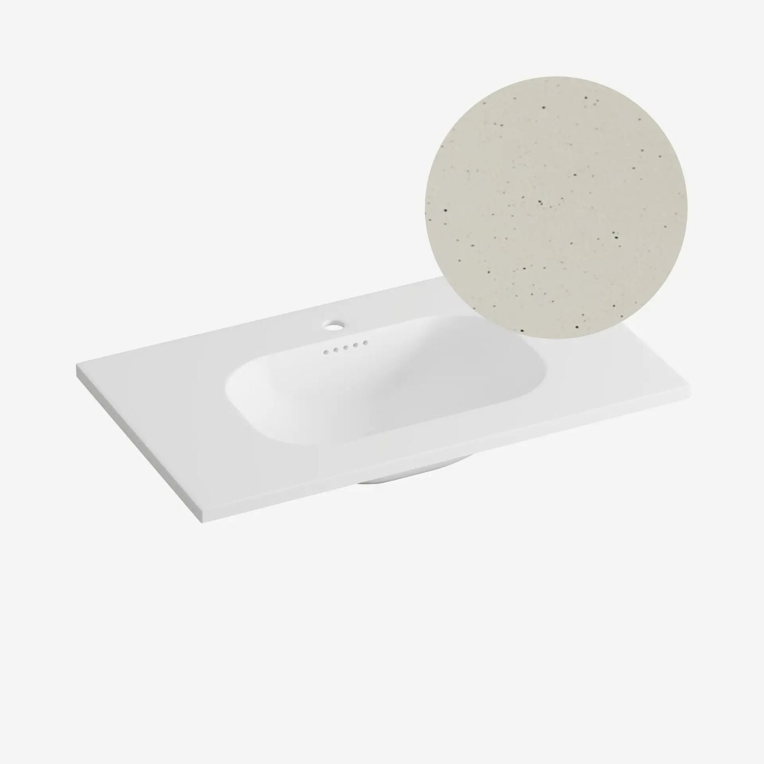 Korsbakken Nice Heldekkende Servant Terrazzo sand / 80cm Korsbakken Møbelservant KO-463221080